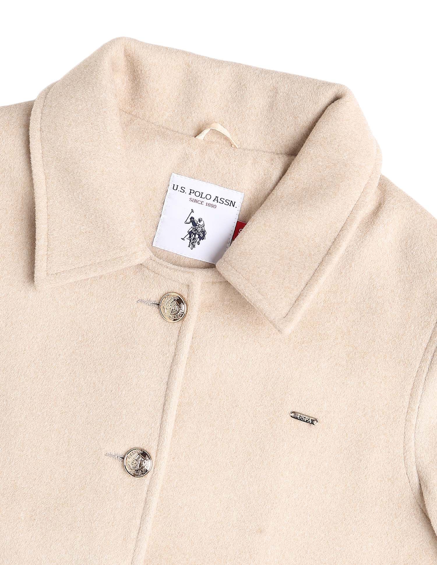 Textured Cropped Regular Fit Jacket - Image 2