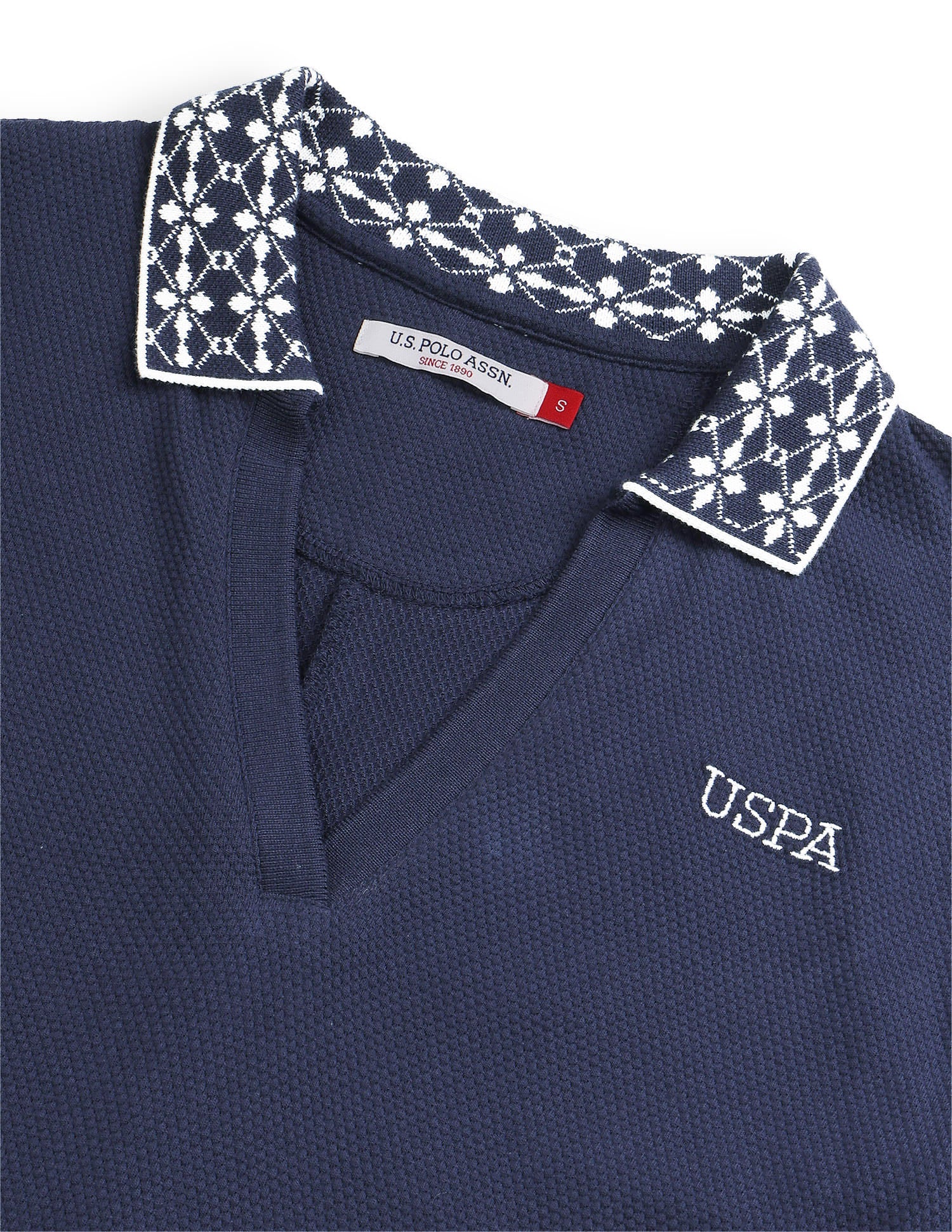 Textured Midi Polo Dress - Image 8