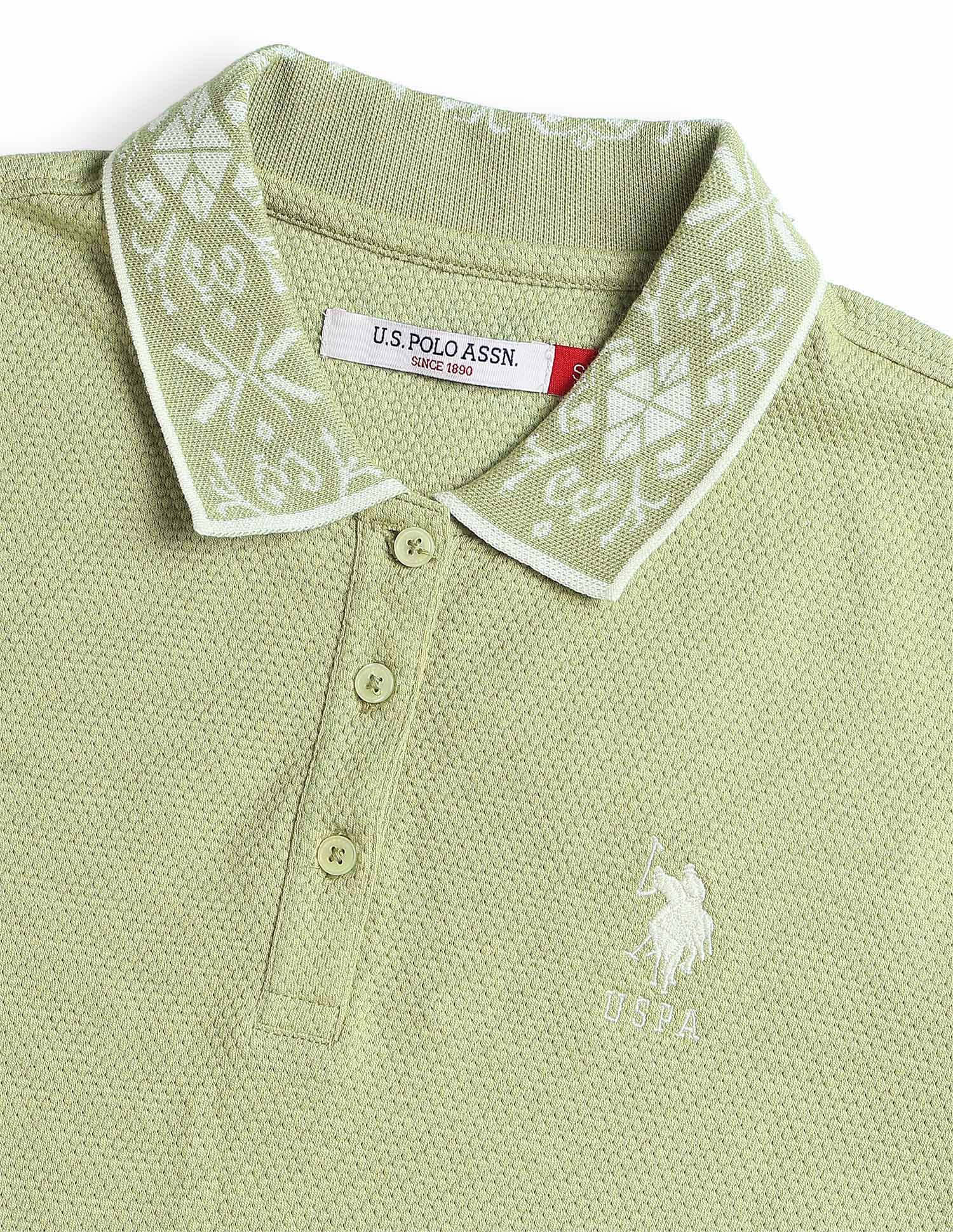 Textured Regular Fit Polo Shirt - Image 8
