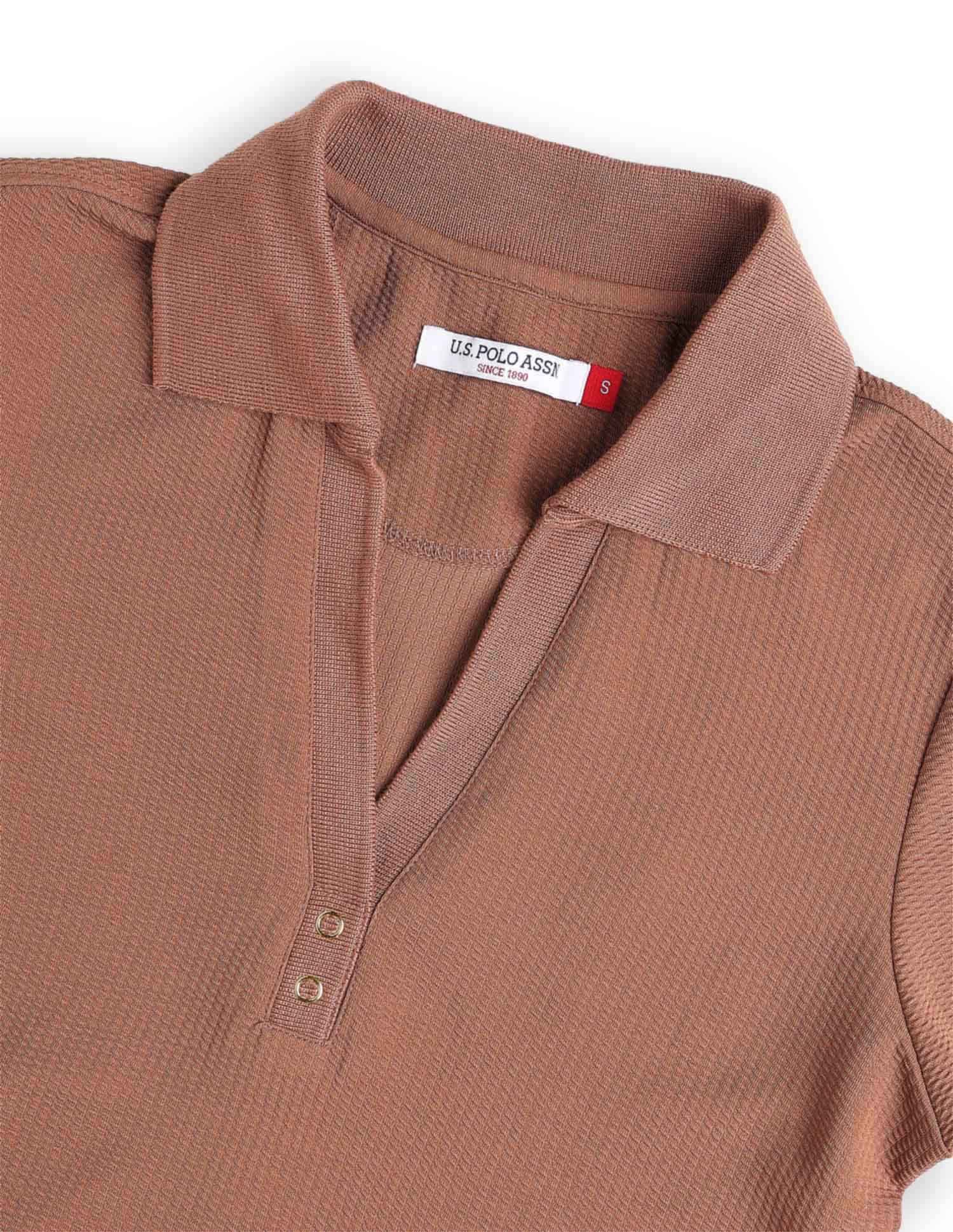 Textured Regular Fit Polo Shirt - Image 8