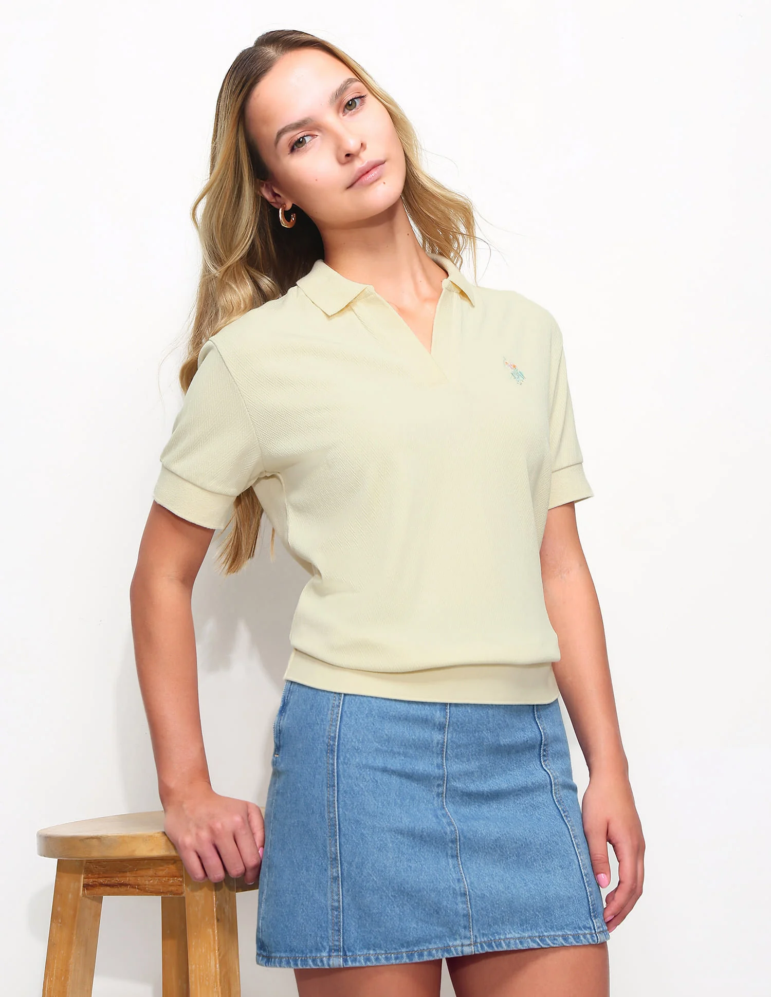 Textured Regular Fit Polo Shirt