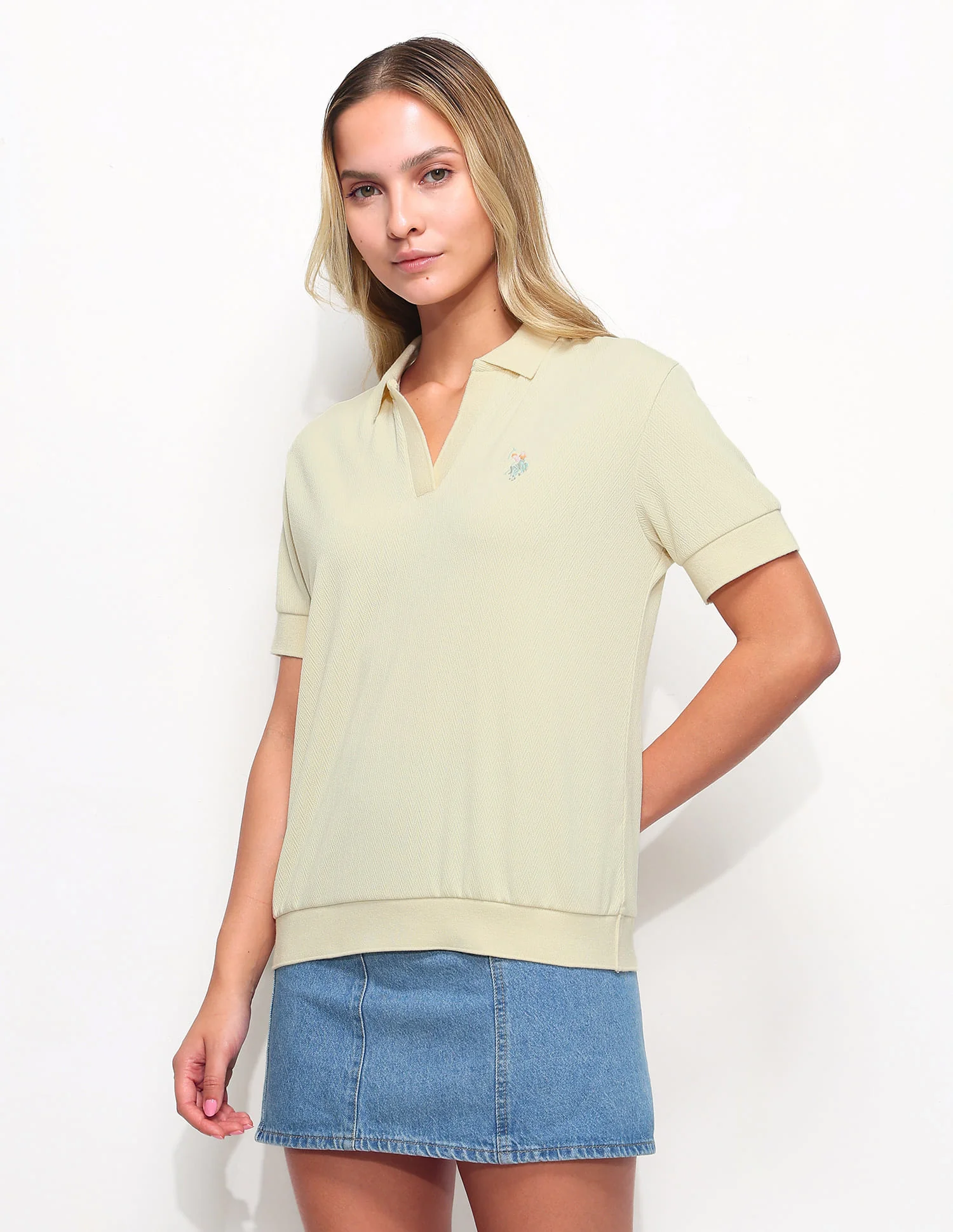 Textured Regular Fit Polo Shirt - Image 4