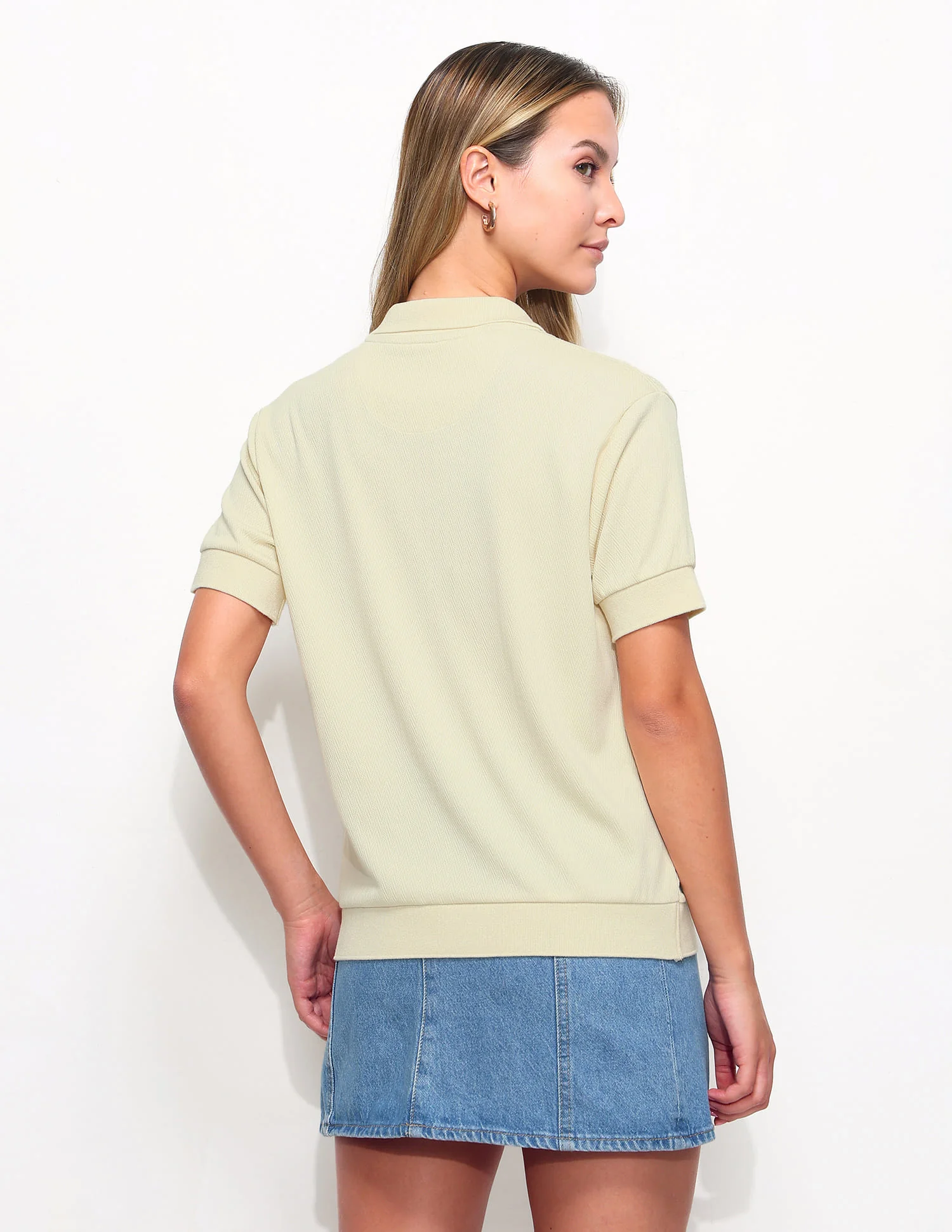 Textured Regular Fit Polo Shirt - Image 5