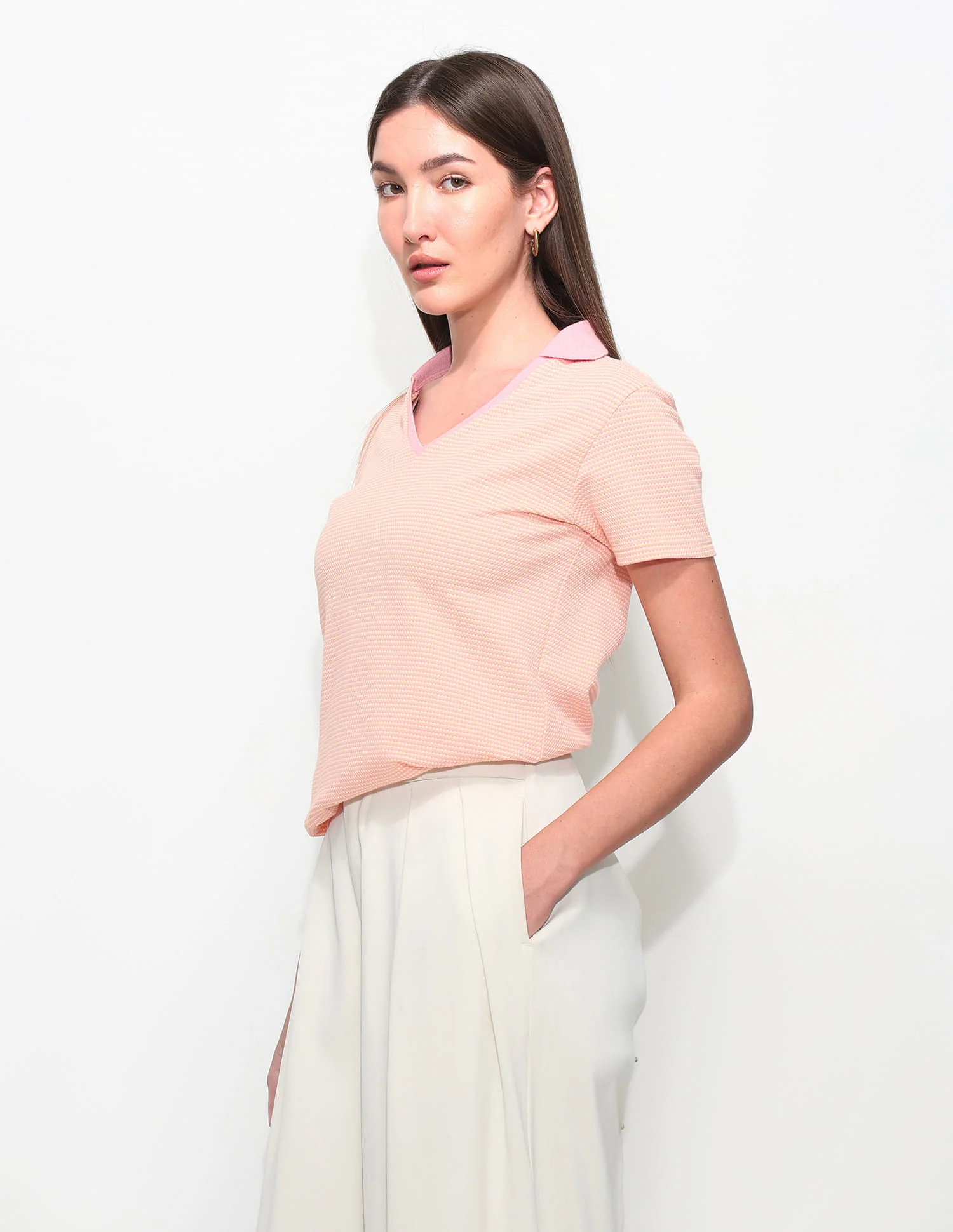 Textured Regular Fit Polo Shirt - Image 4