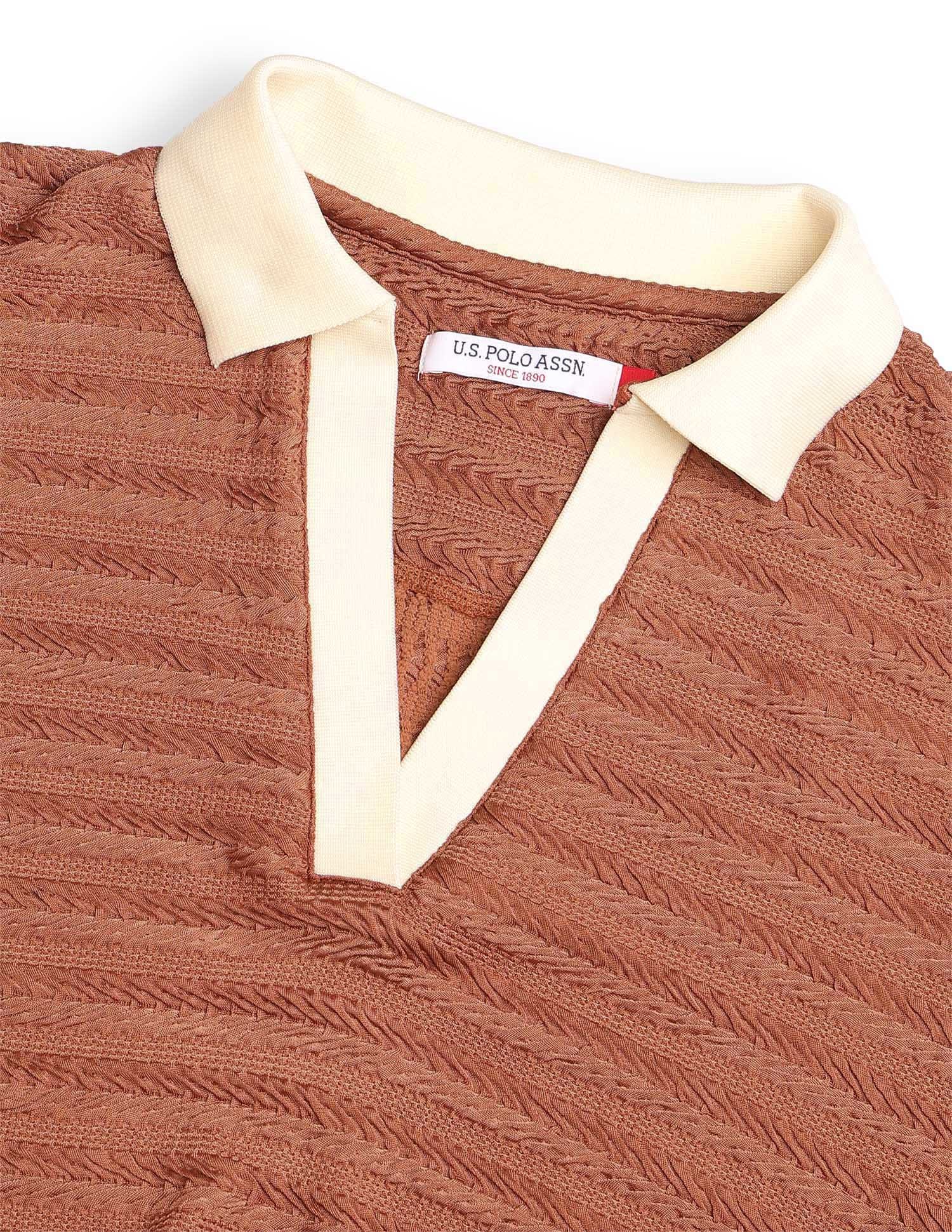 Textured Regular Fit Polo Shirt - Image 8