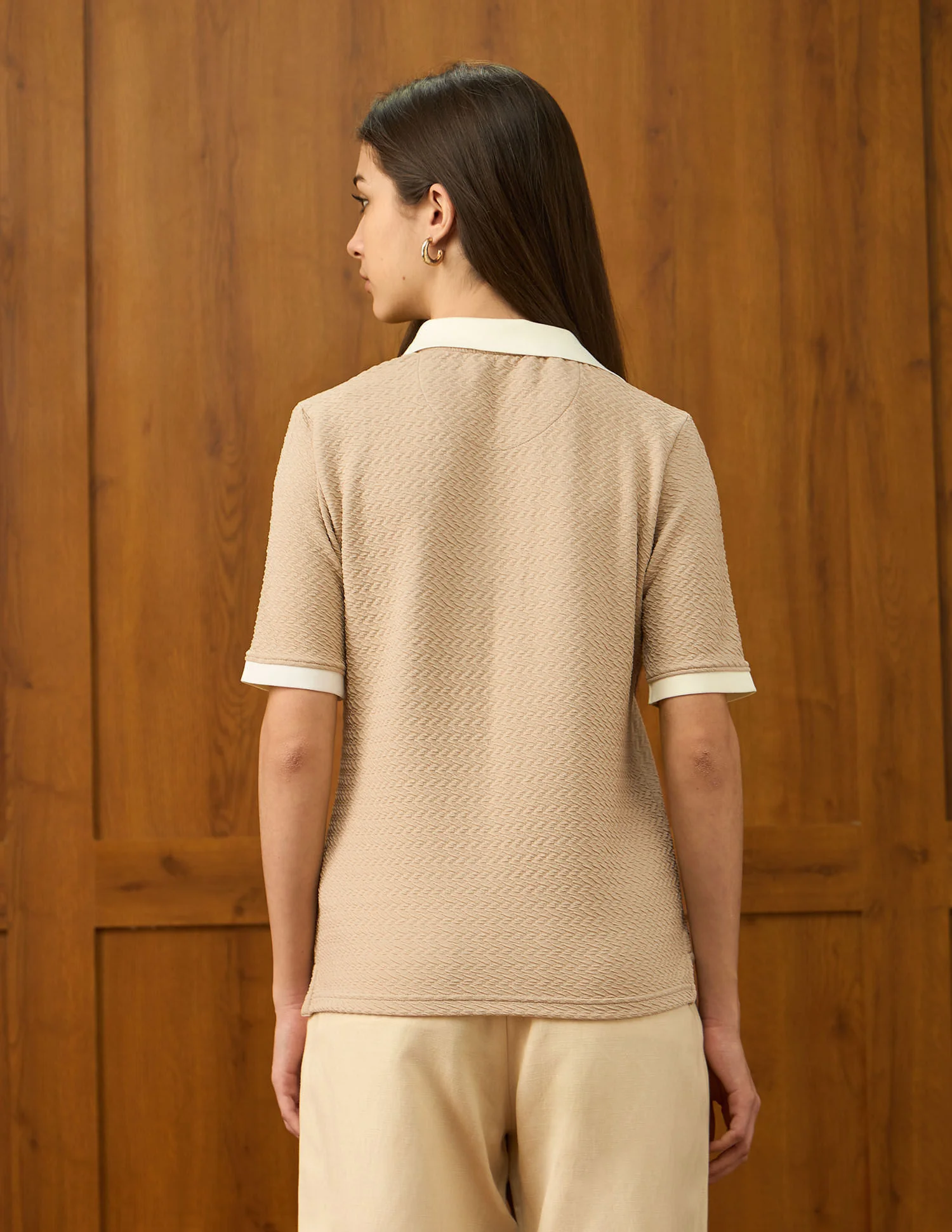 Textured Regular Fit Top - Image 5