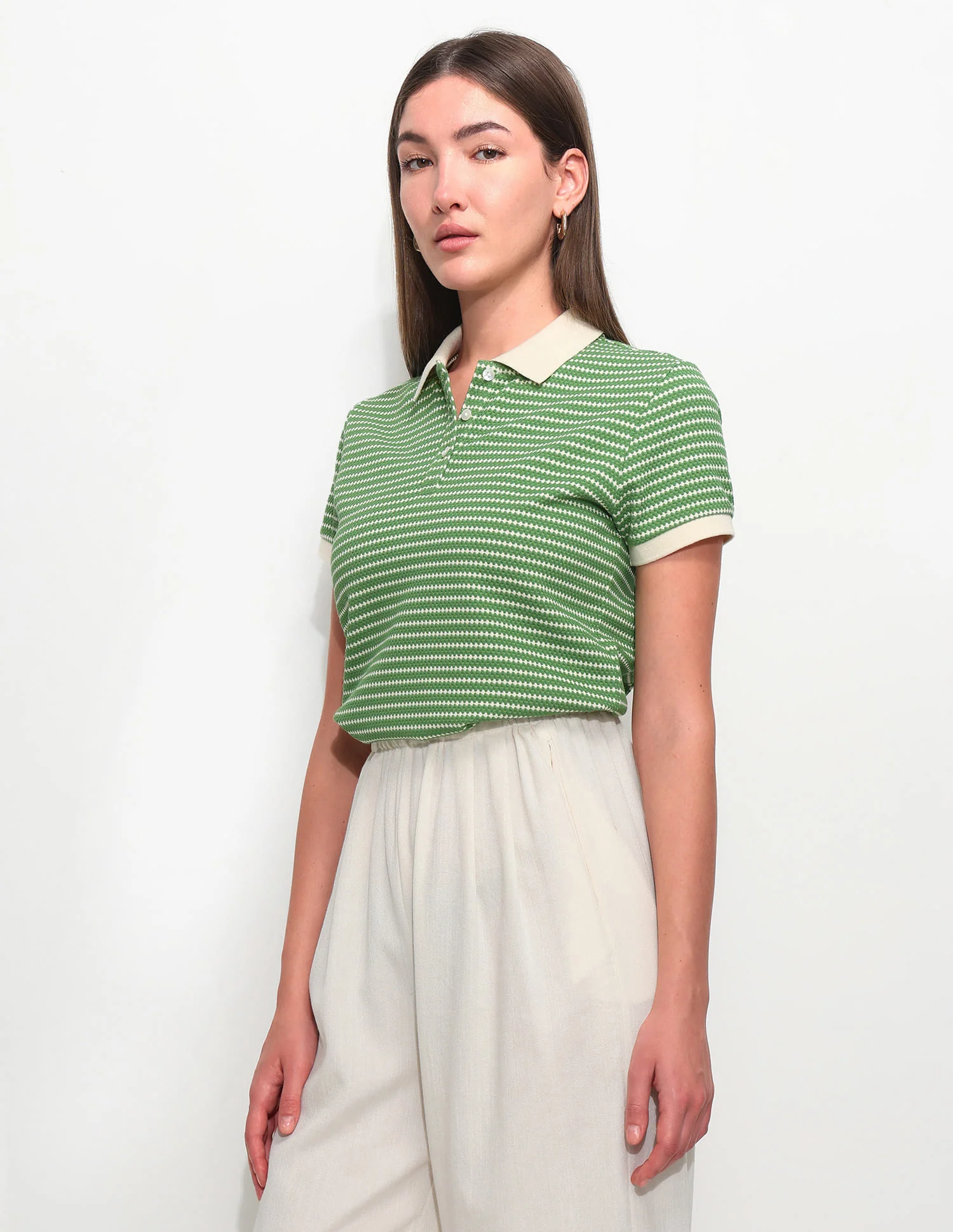 Textured Regular Fit Polo Shirt - Image 4