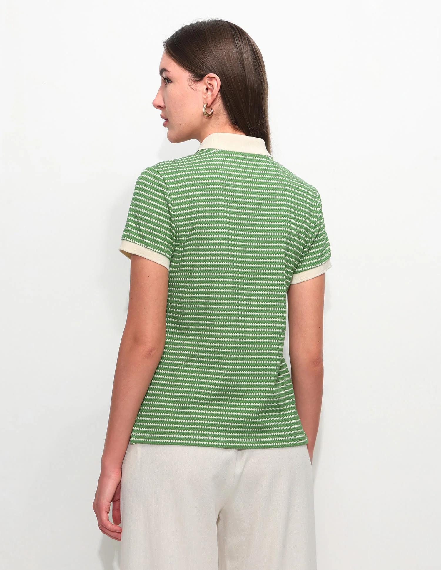 Textured Regular Fit Polo Shirt - Image 5