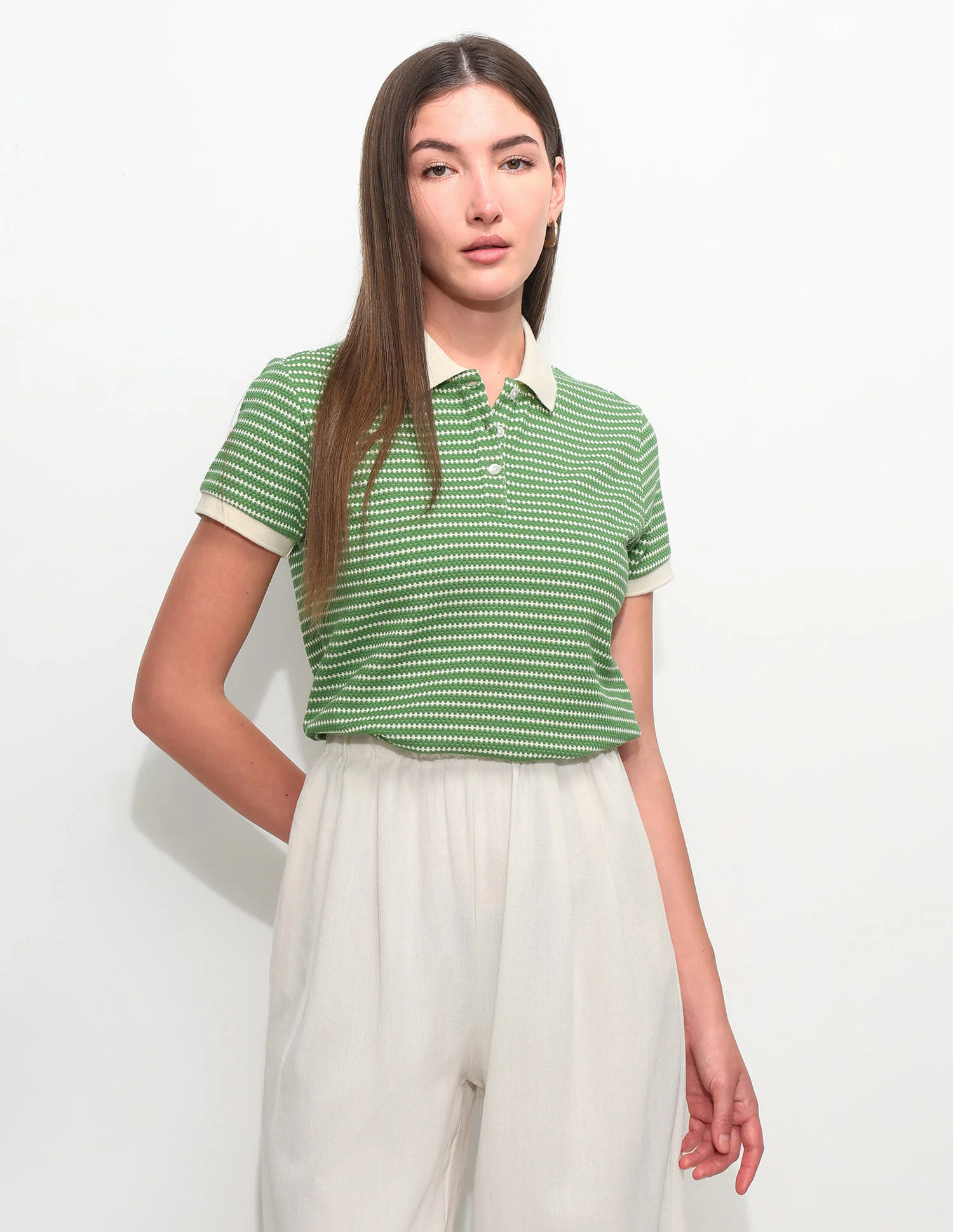 Textured Regular Fit Polo Shirt - Image 6