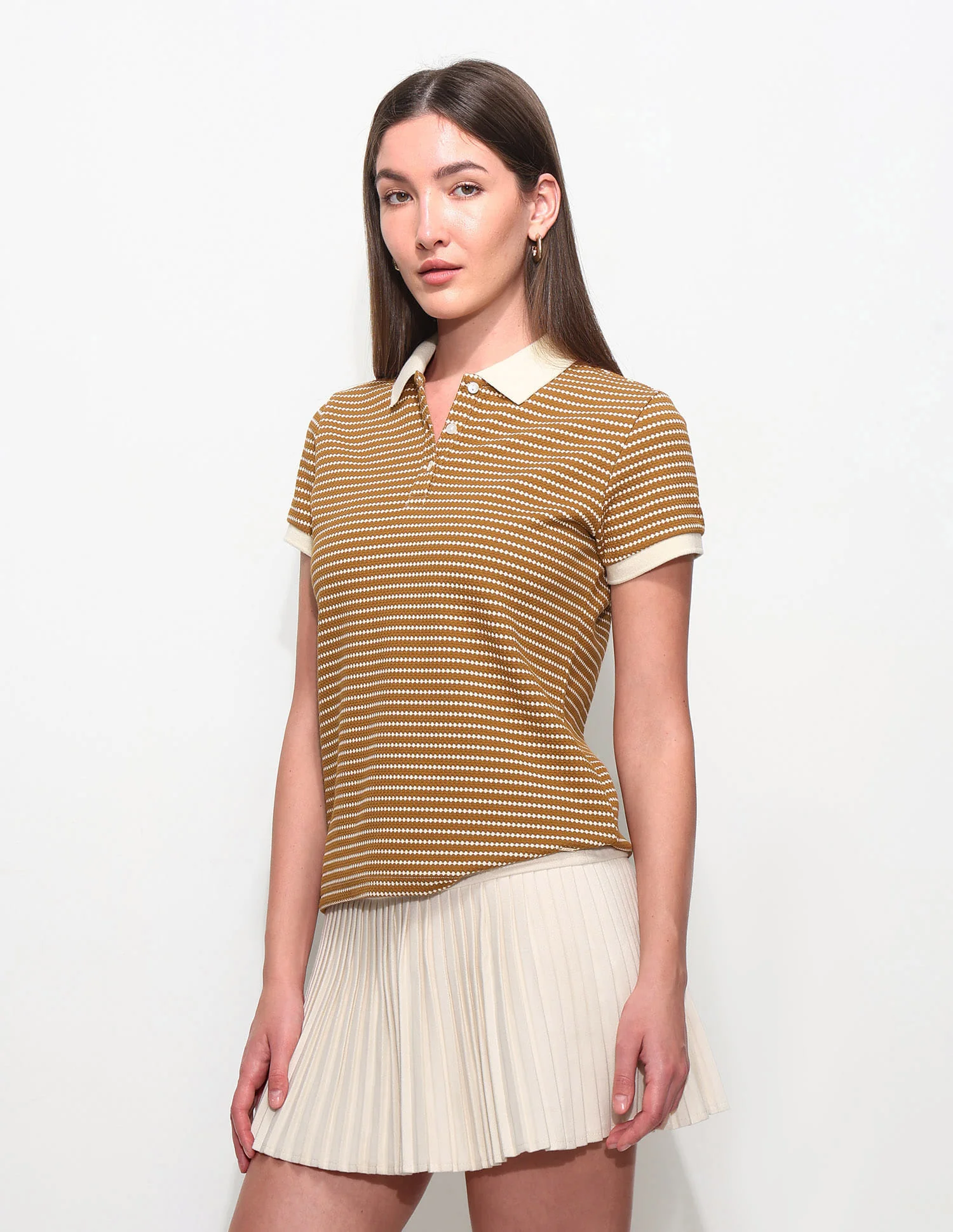 Textured Regular Fit Polo Shirt - Image 4
