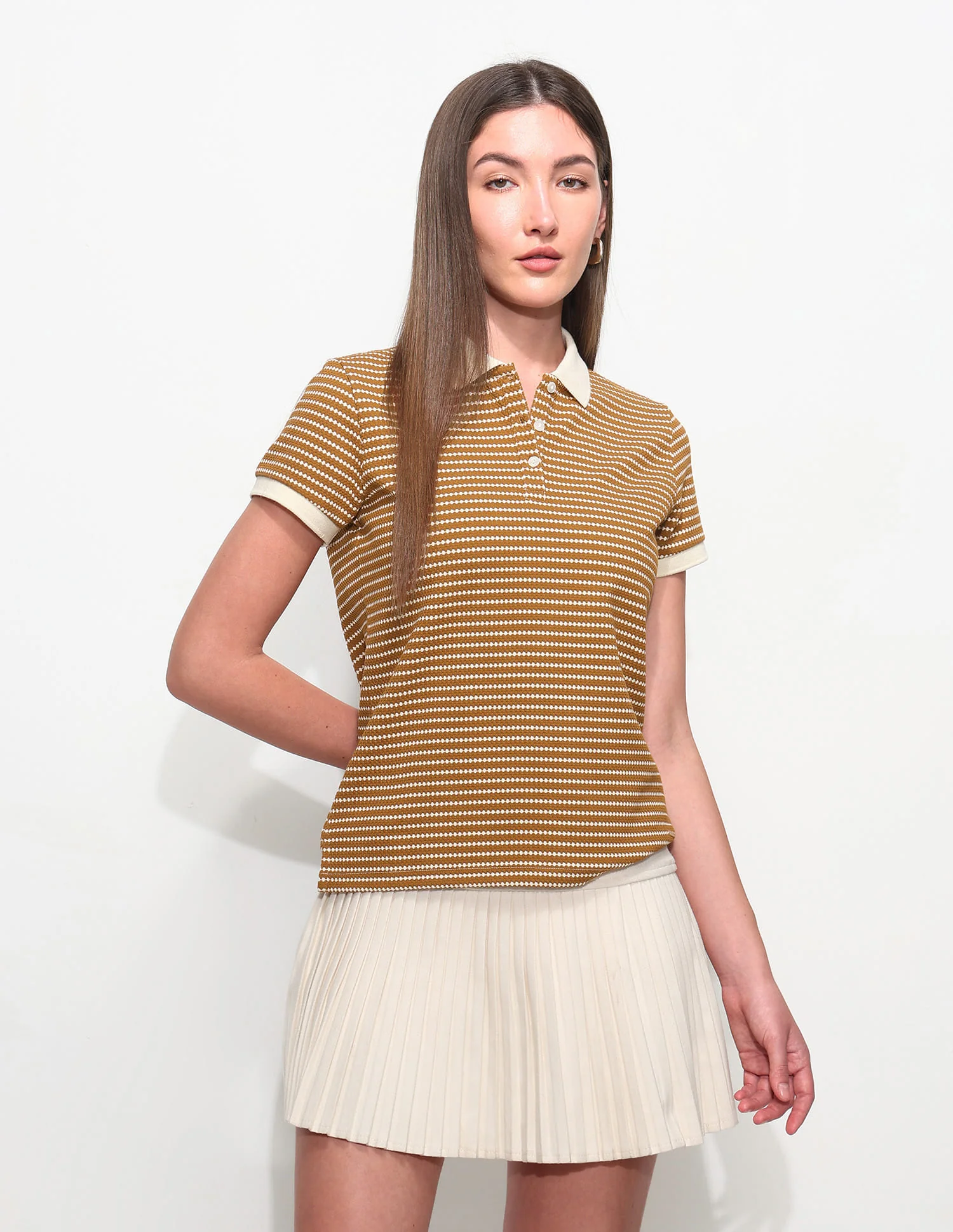 Textured Regular Fit Polo Shirt - Image 6