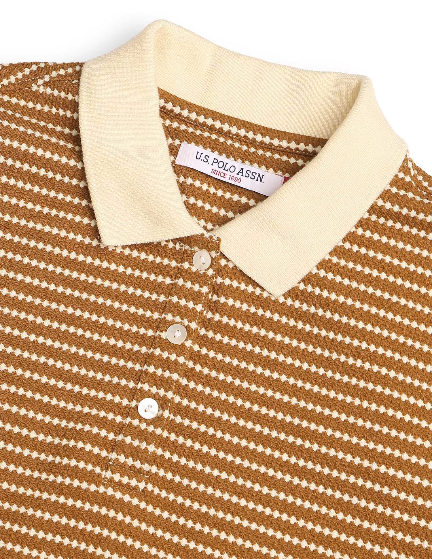 Textured Regular Fit Polo Shirt - Image 8