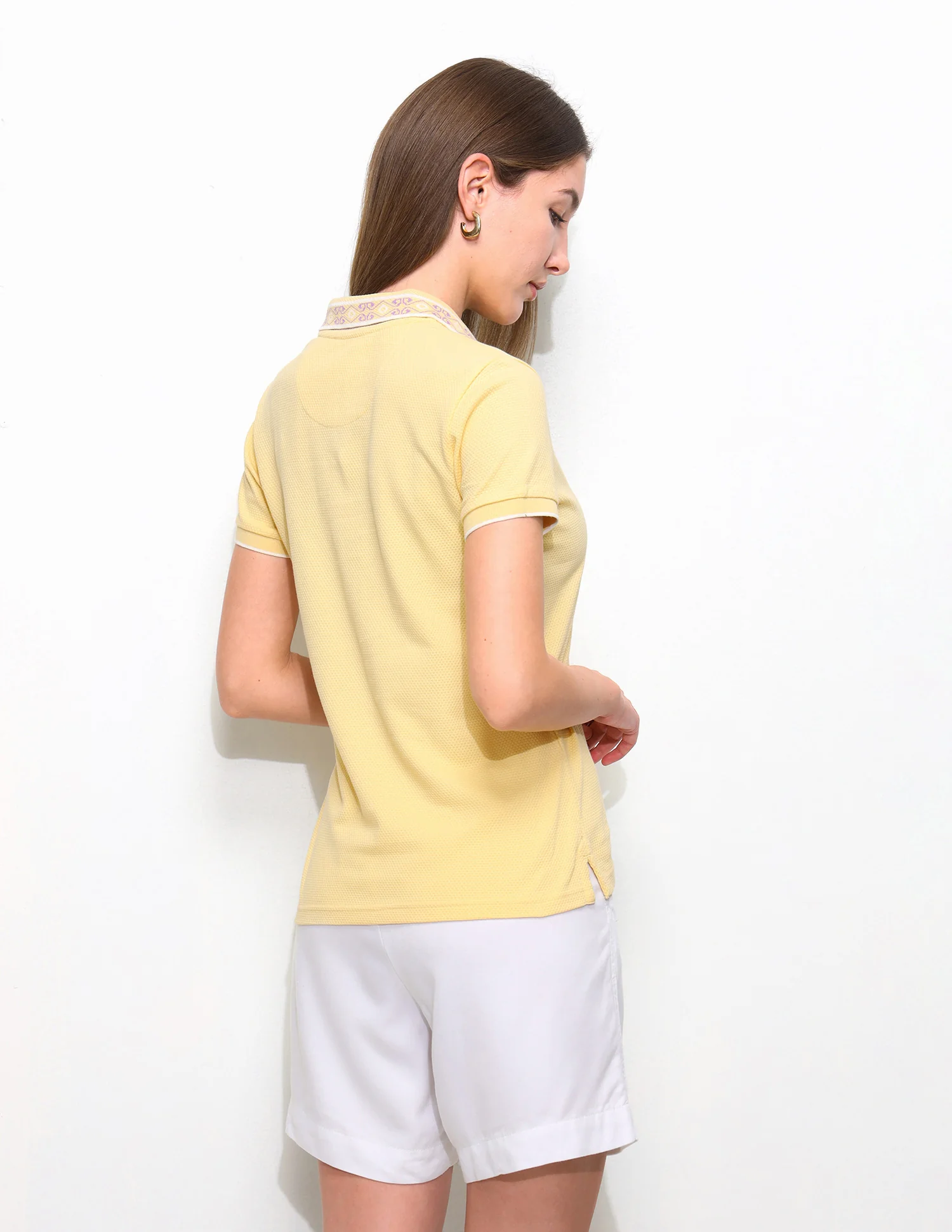 Textured Regular Fit Polo Shirt - Image 5