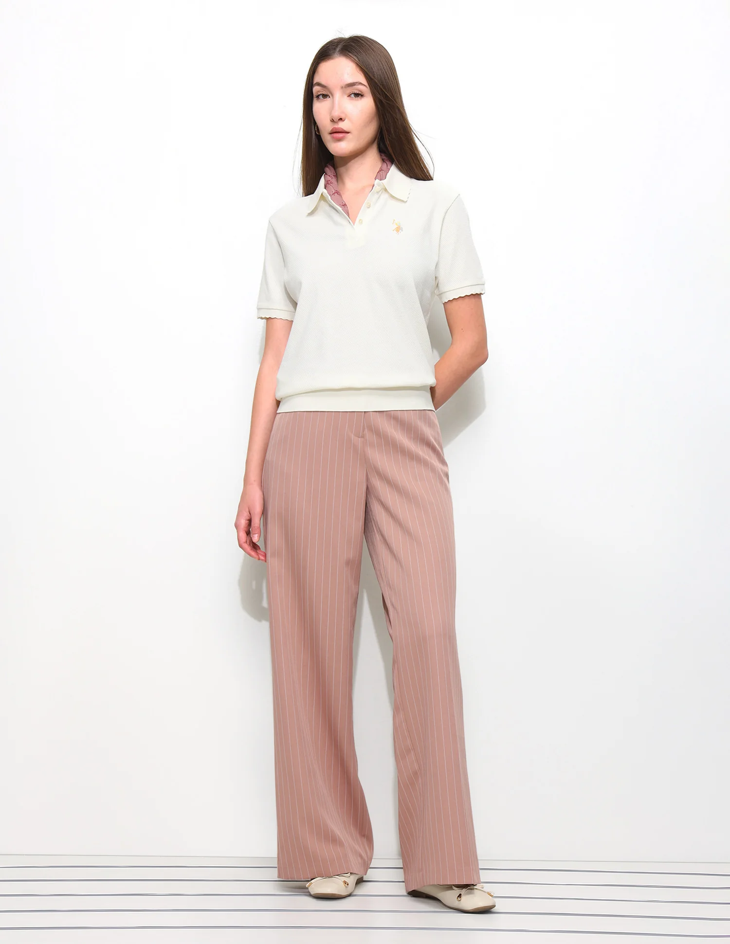 Textured Relaxed Fit Blouson Polo Shirt - Image 3
