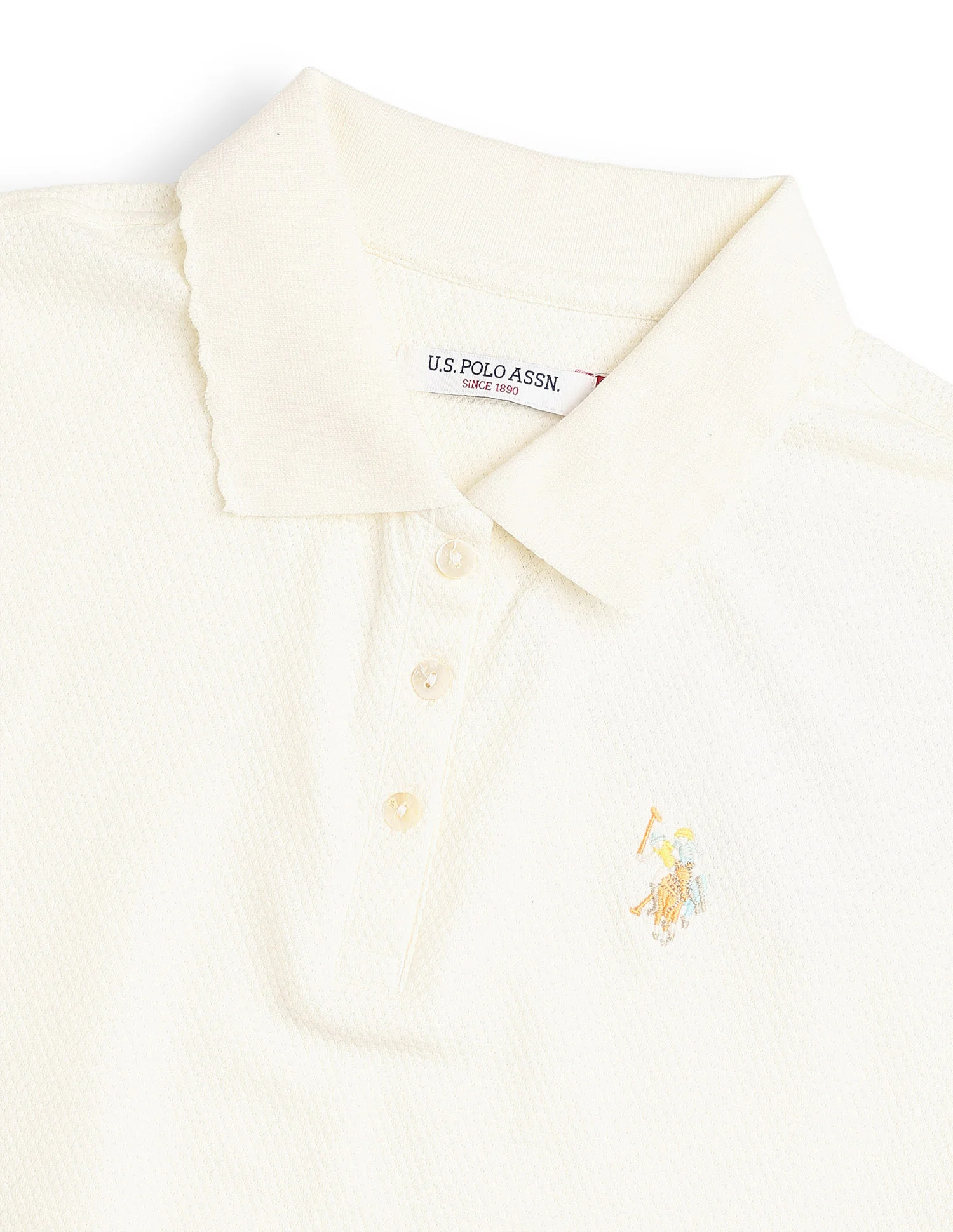Textured Relaxed Fit Blouson Polo Shirt - Image 8