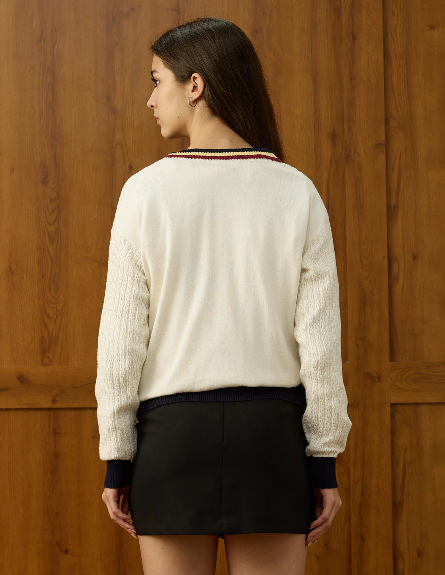Textured Relaxed Fit Sweater - Image 5
