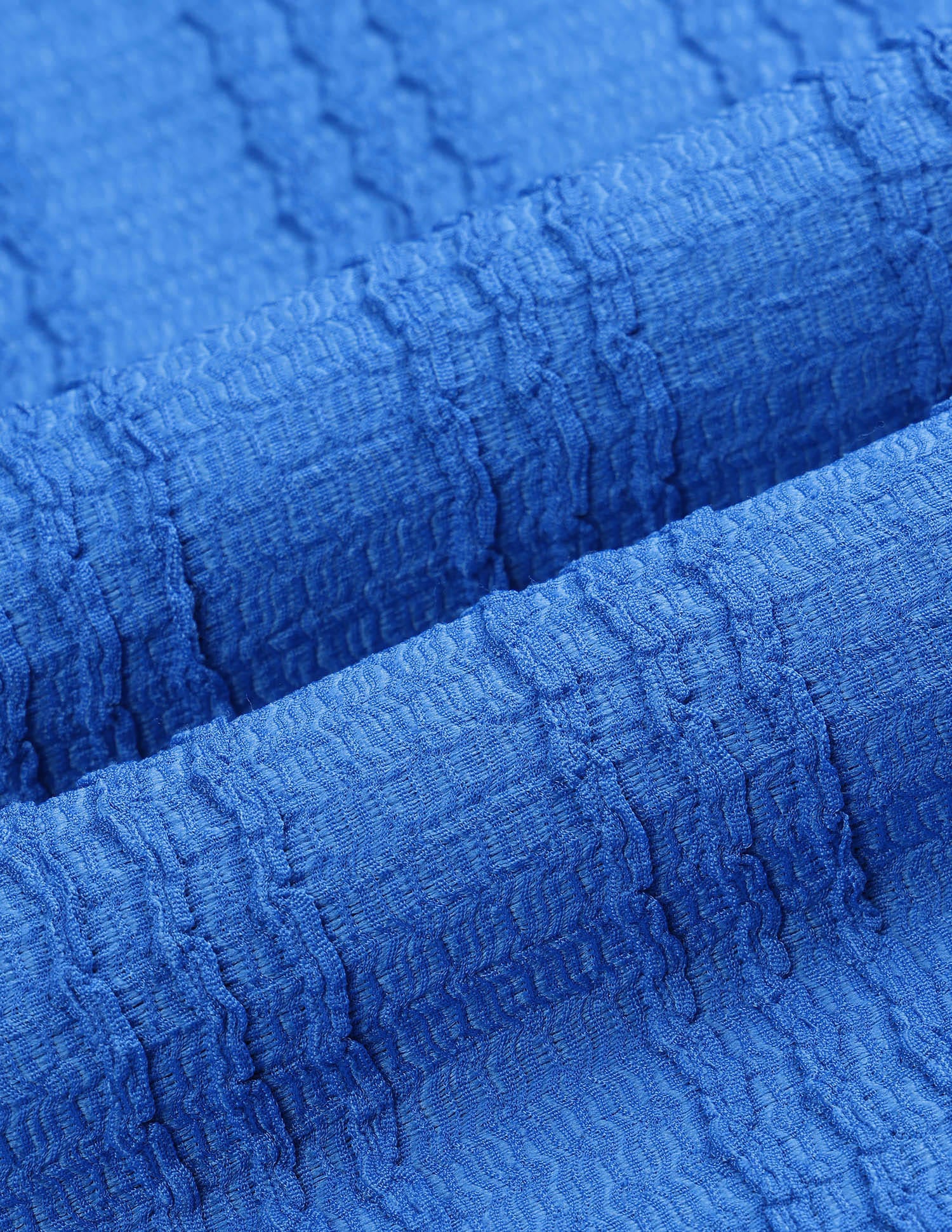 Textured Scallop Detail Polo Dress - Image 2