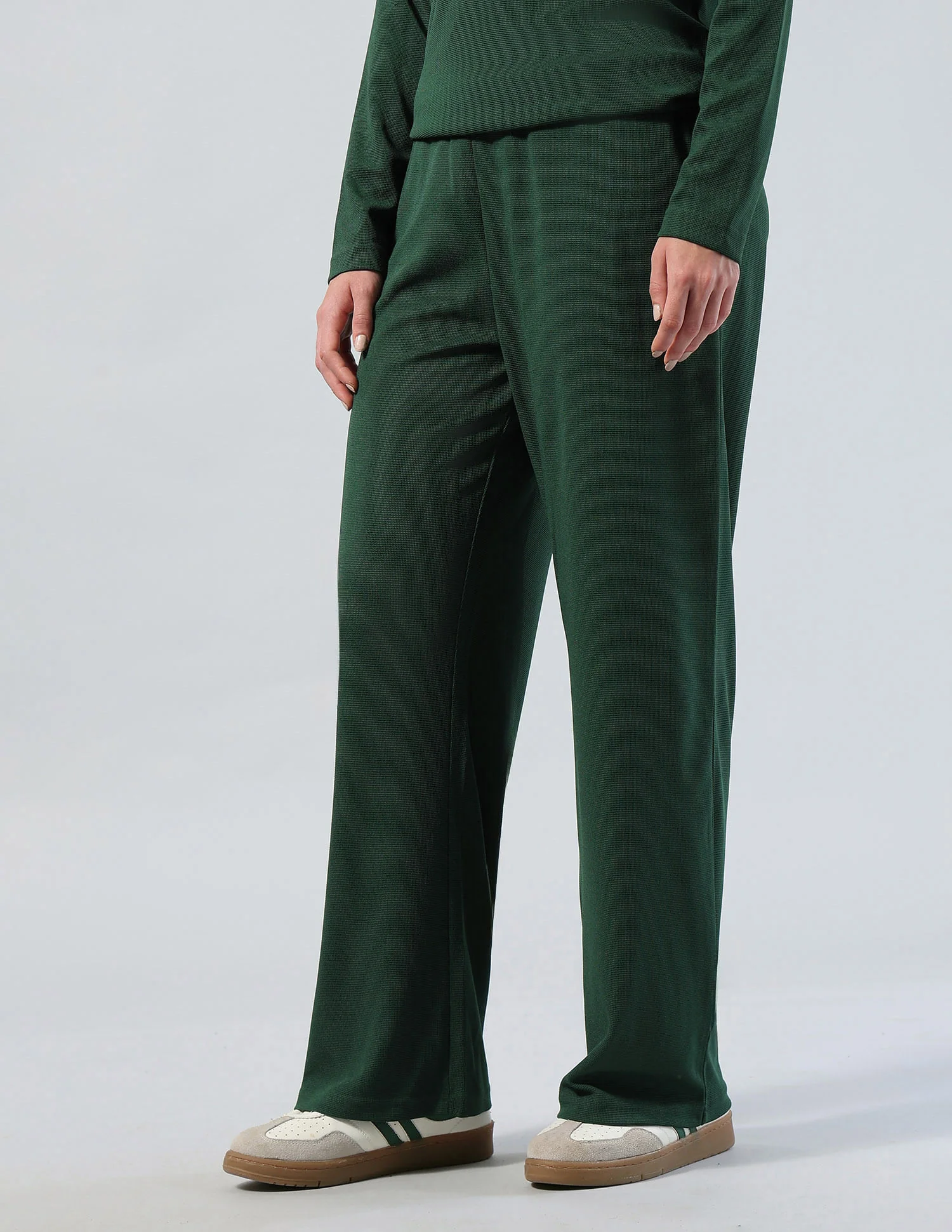 All-Day Comfort Textured Straight Fit Lounge Trousers - Image 5