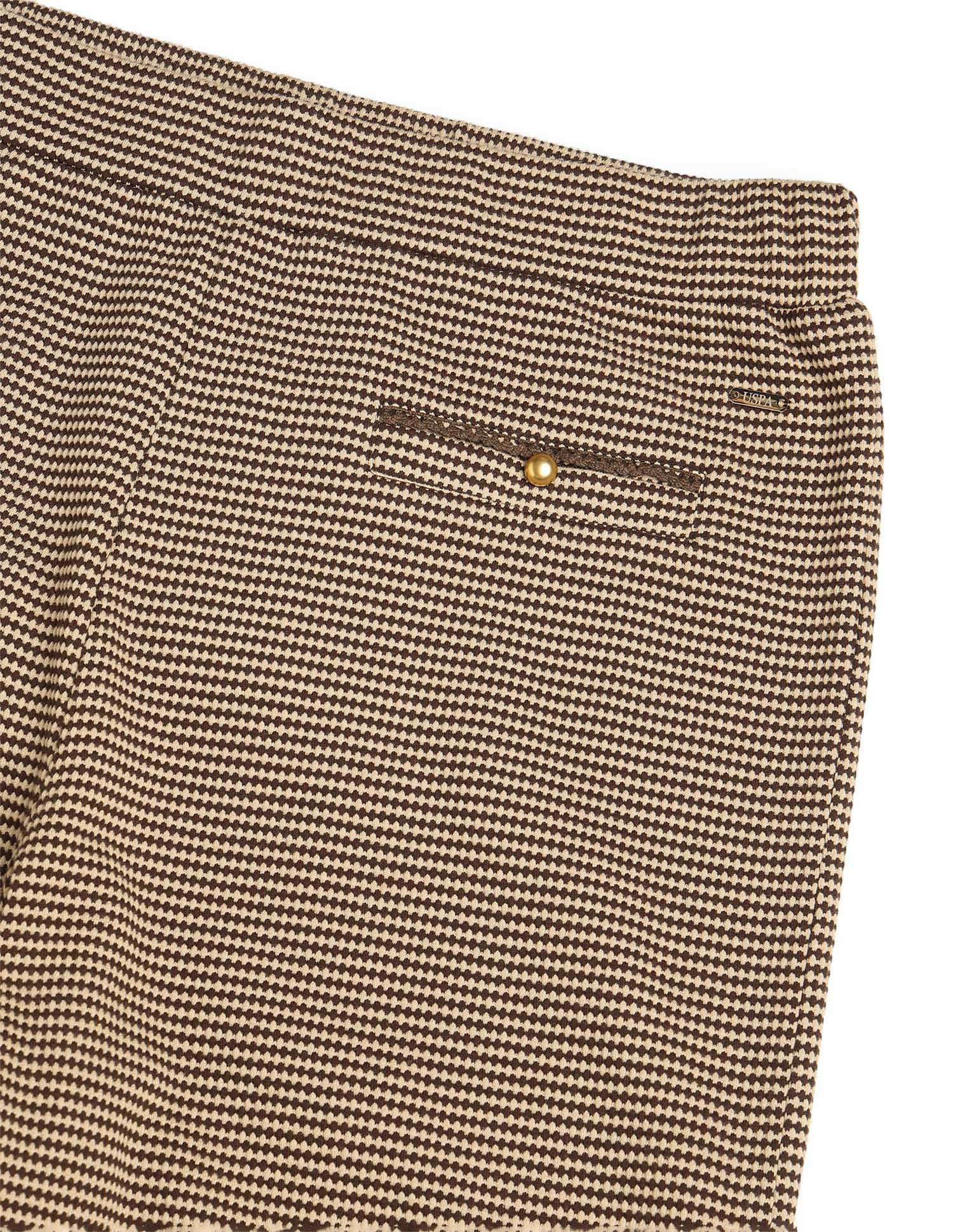 Textured Straight Fit Trousers - Image 8