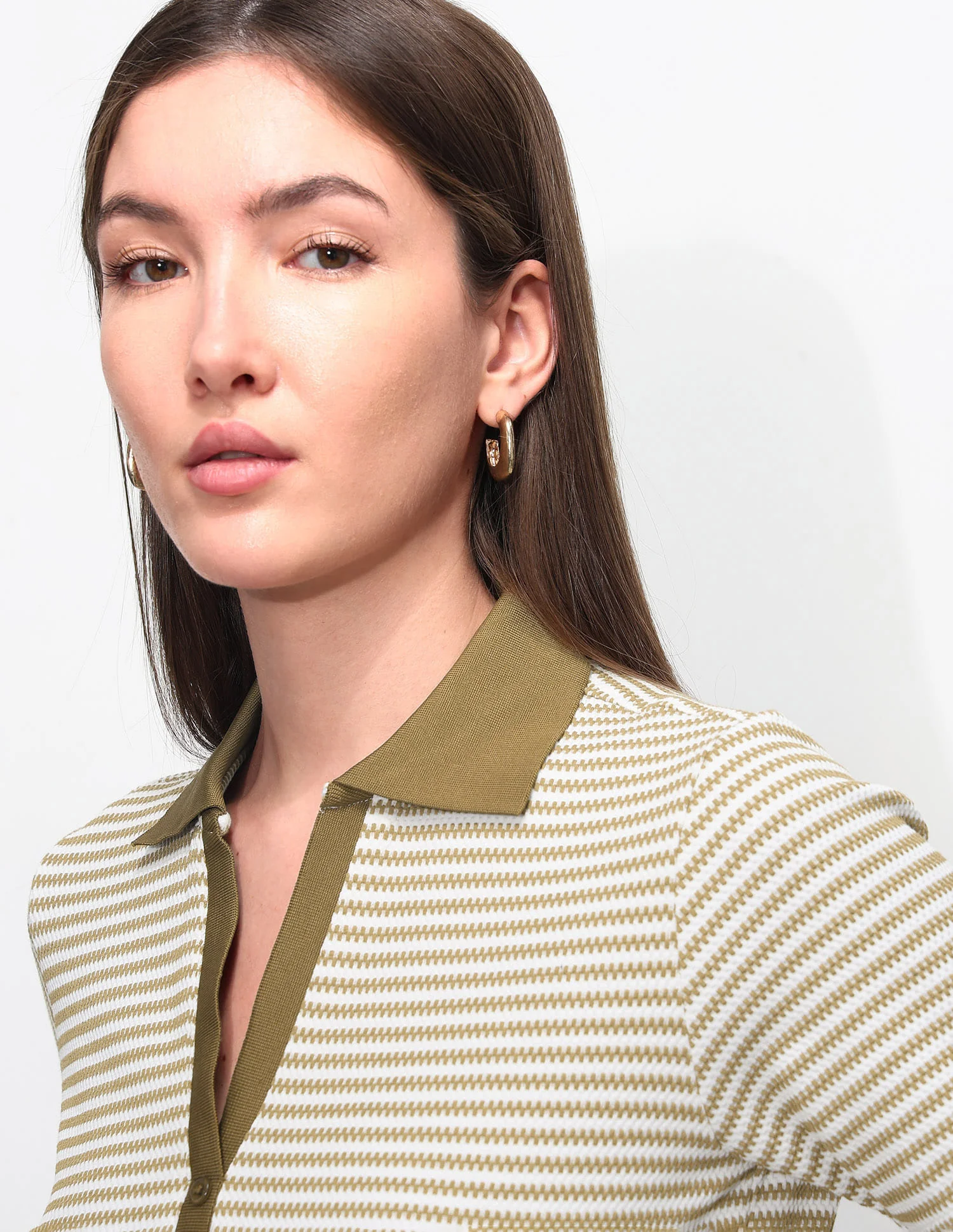 Textured Stripes Polo Shirt - Image 7