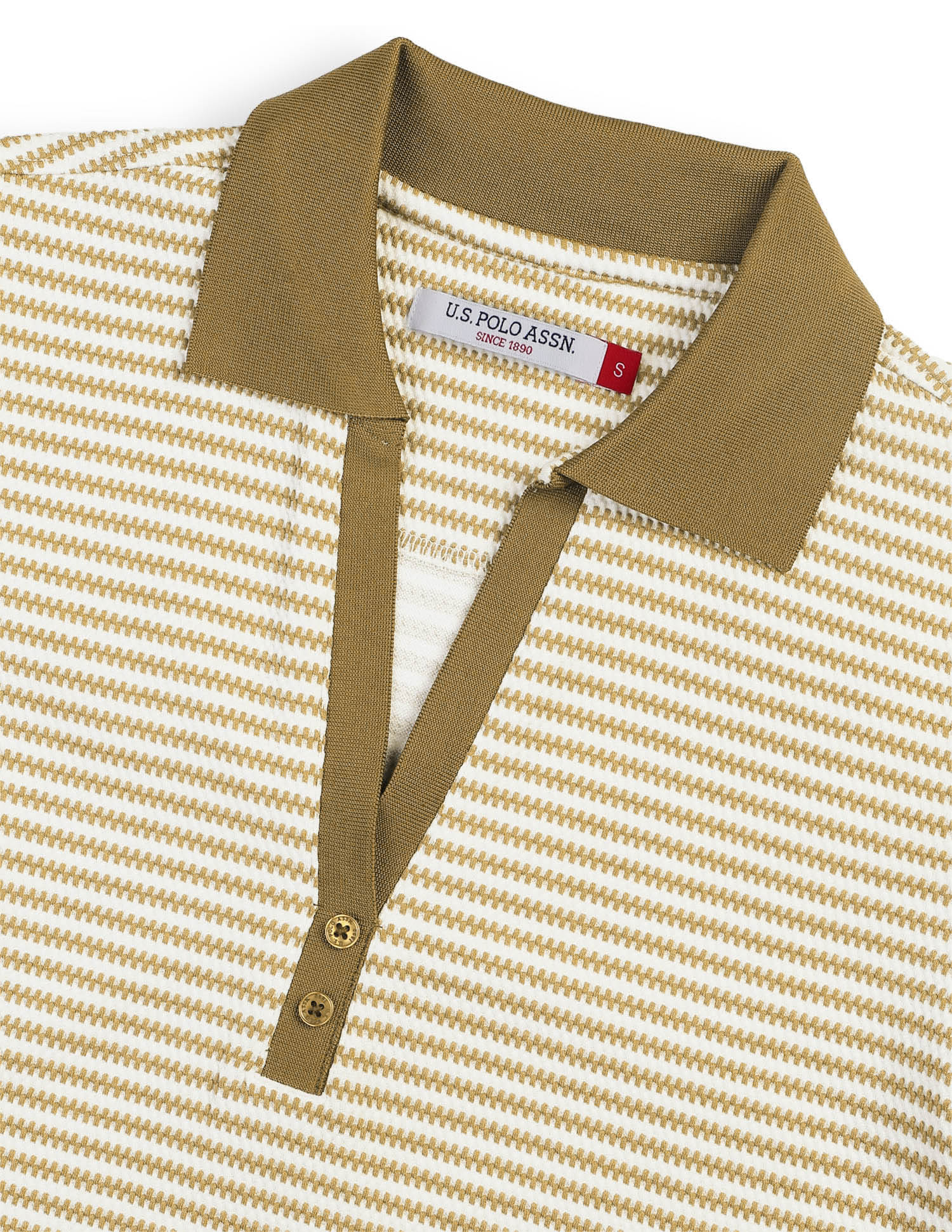 Textured Stripes Polo Shirt - Image 8