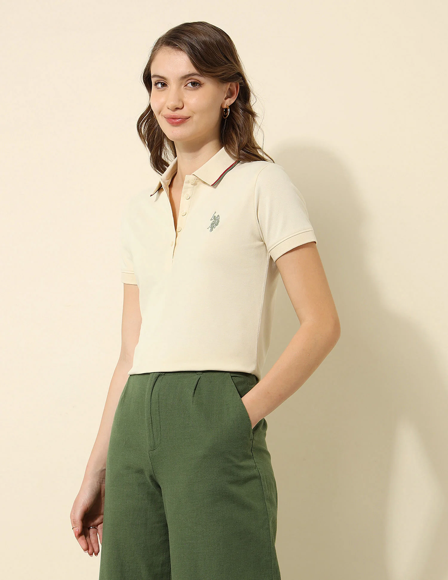 Tipped Collar Regular Fit Polo Shirt - Image 4