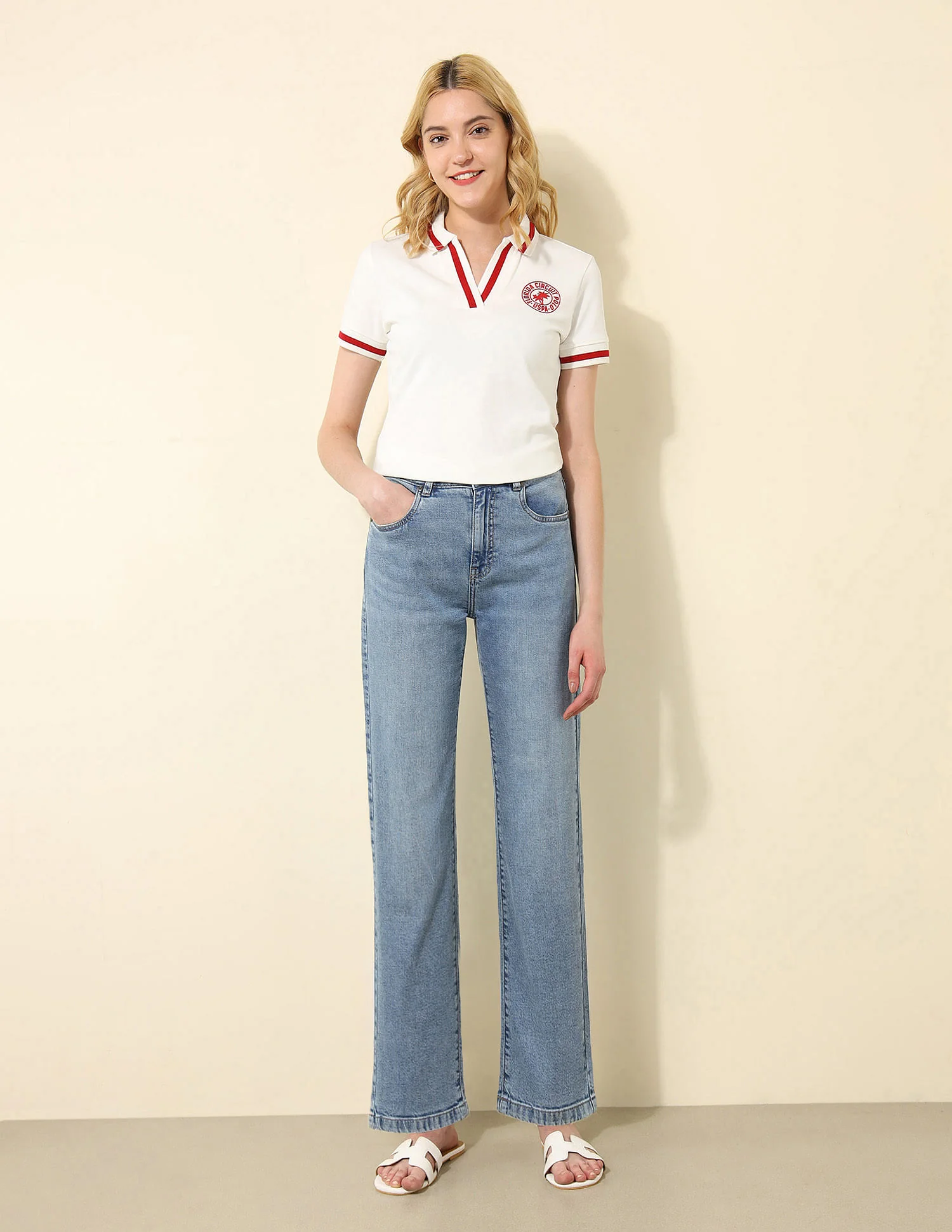 Tipped Collar Regular Fit Polo Shirt - Image 5