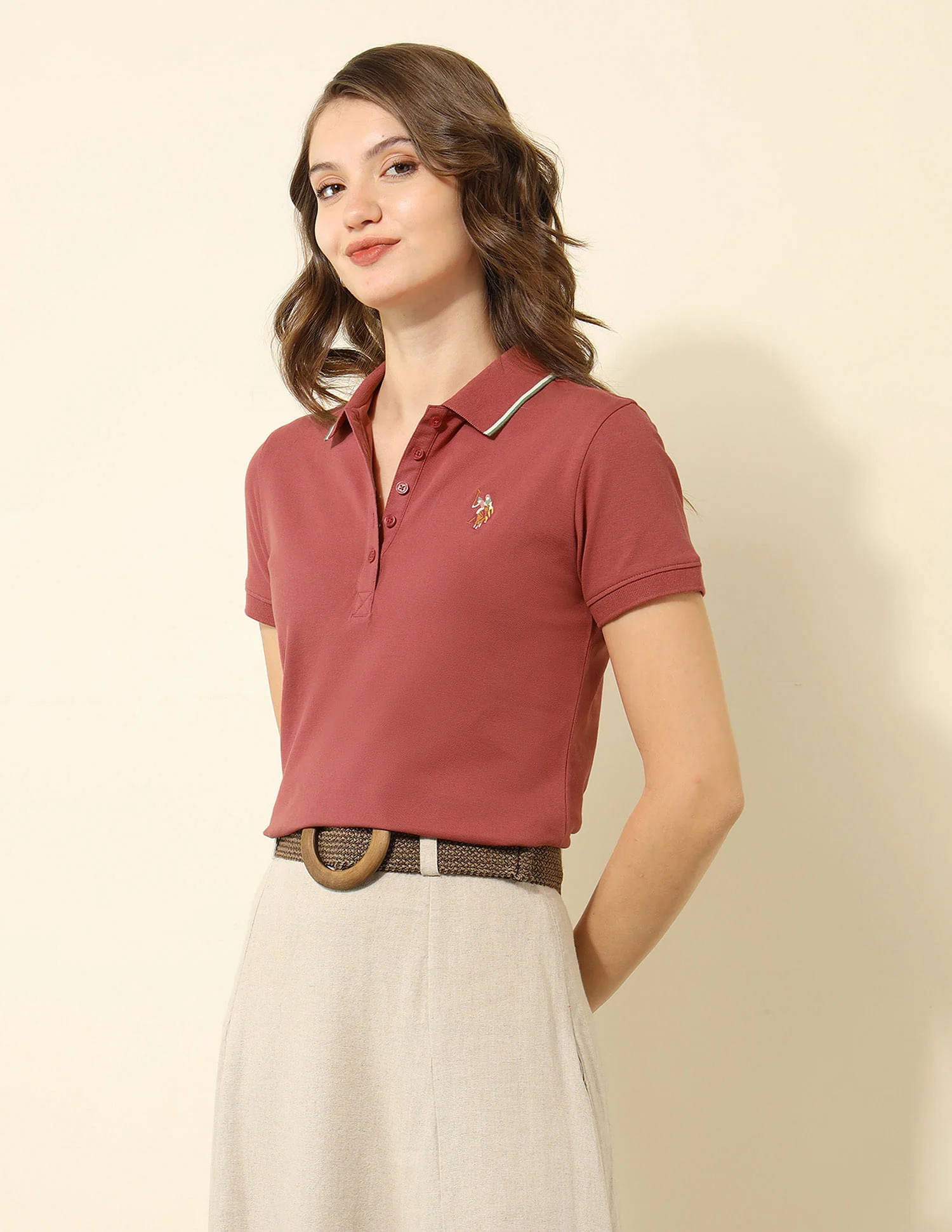Tipped Collar Regular Fit Polo Shirt - Image 4