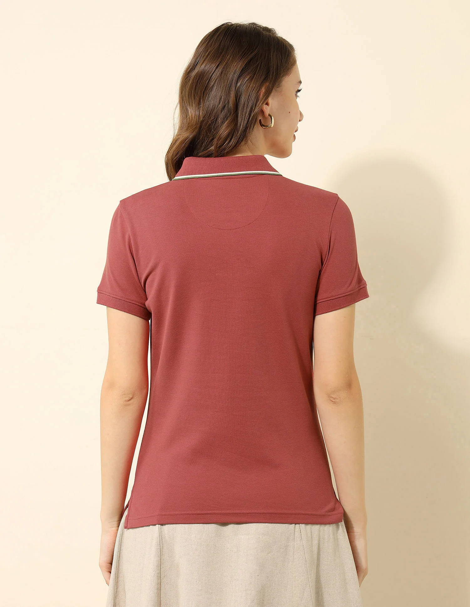 Tipped Collar Regular Fit Polo Shirt - Image 5