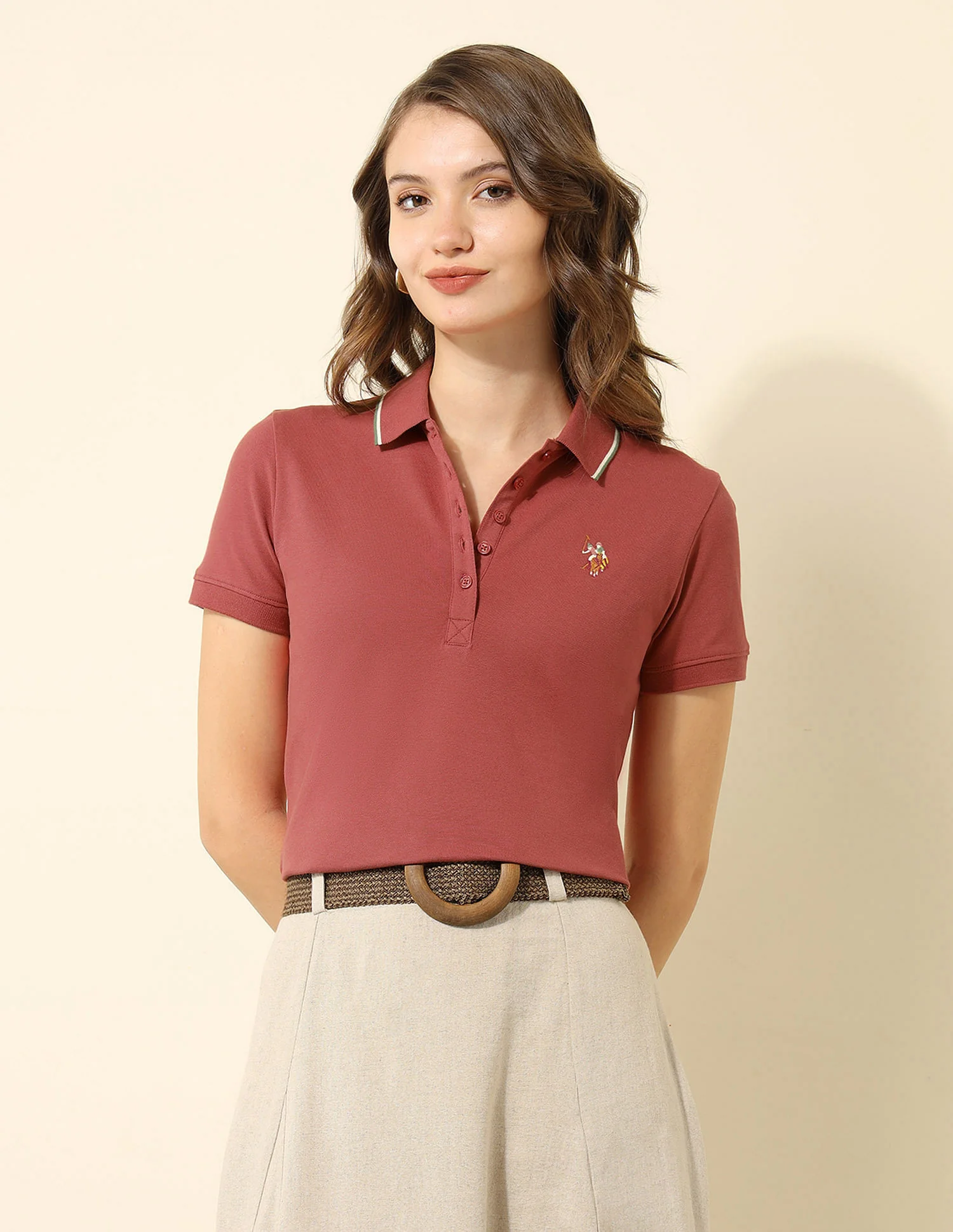 Tipped Collar Regular Fit Polo Shirt - Image 6