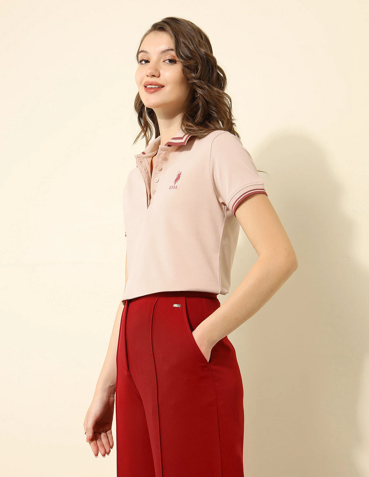 Tipped Collar Regular Fit Polo Shirt - Image 4