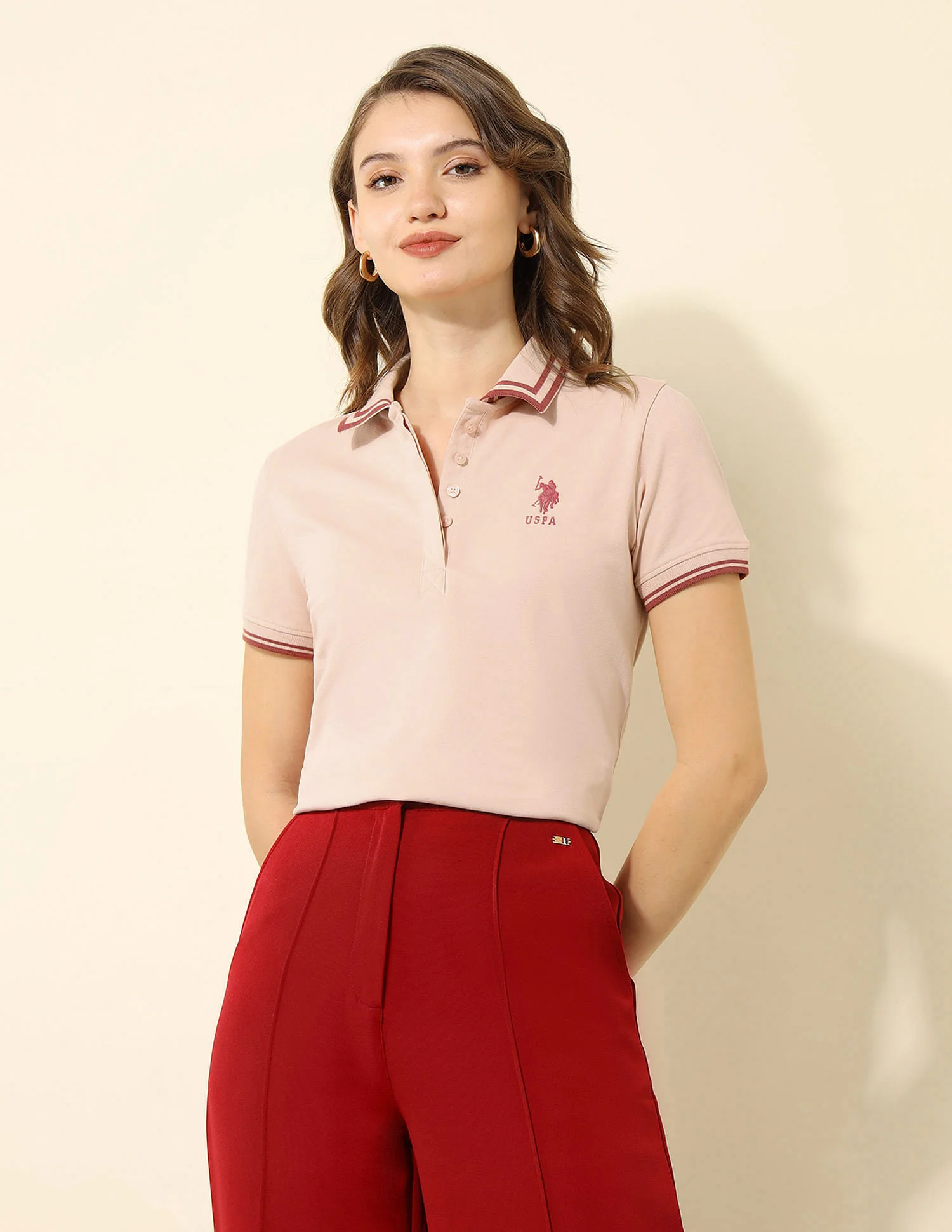 Tipped Collar Regular Fit Polo Shirt - Image 6