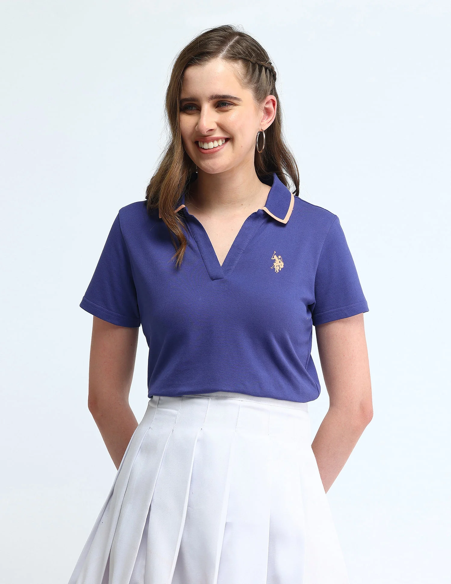 Tipped Collar Solid Polo Shirt - Image 6