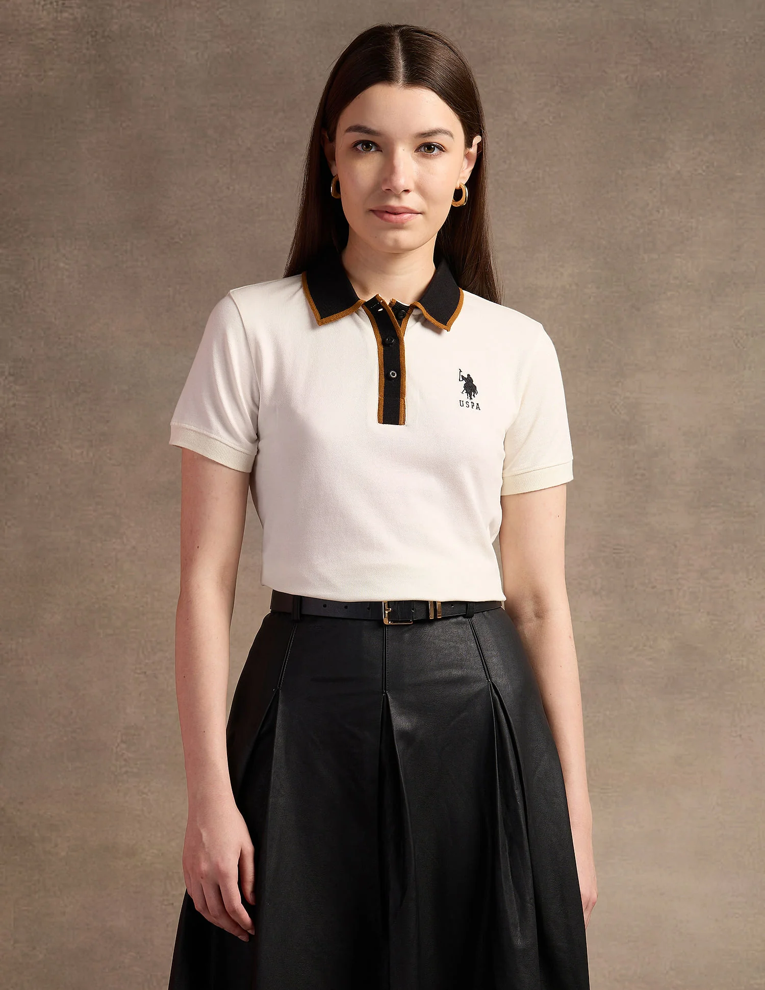 Tipped Placket Polo Shirt