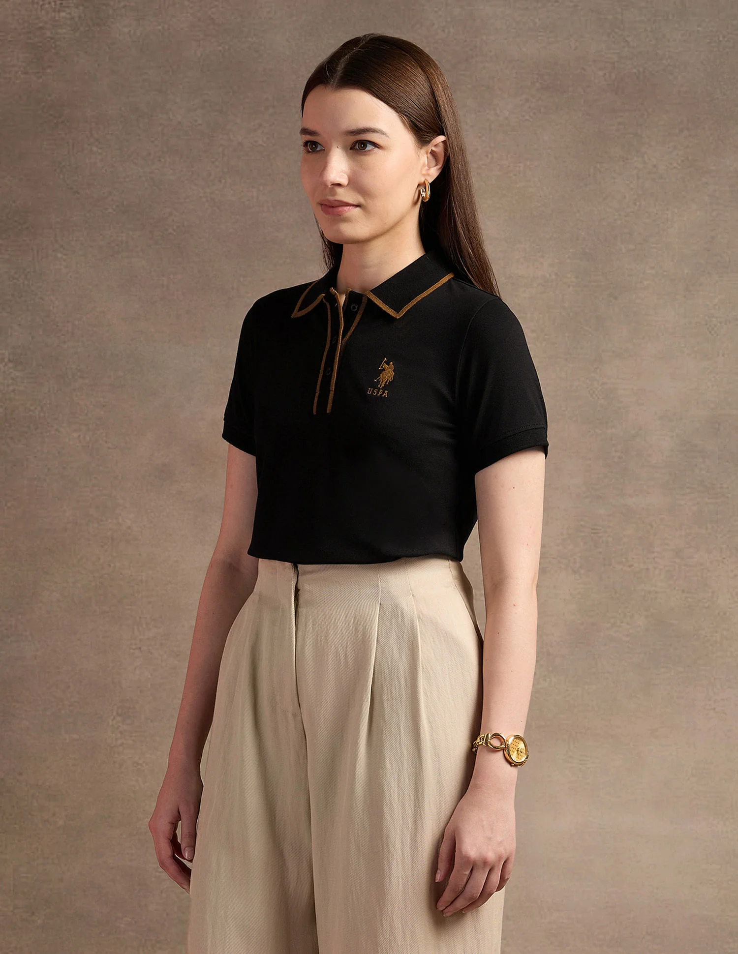 Tipped Placket Polo Shirt - Image 4