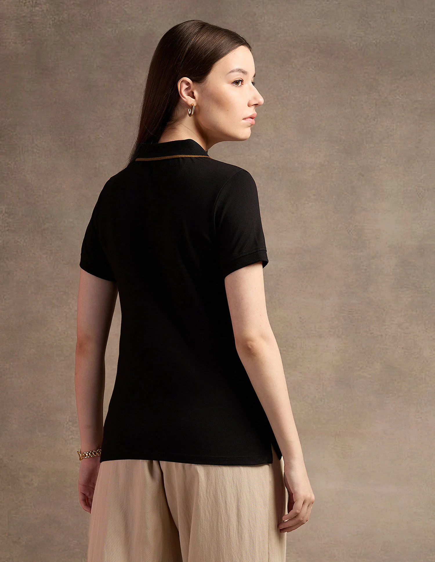 Tipped Placket Polo Shirt - Image 5