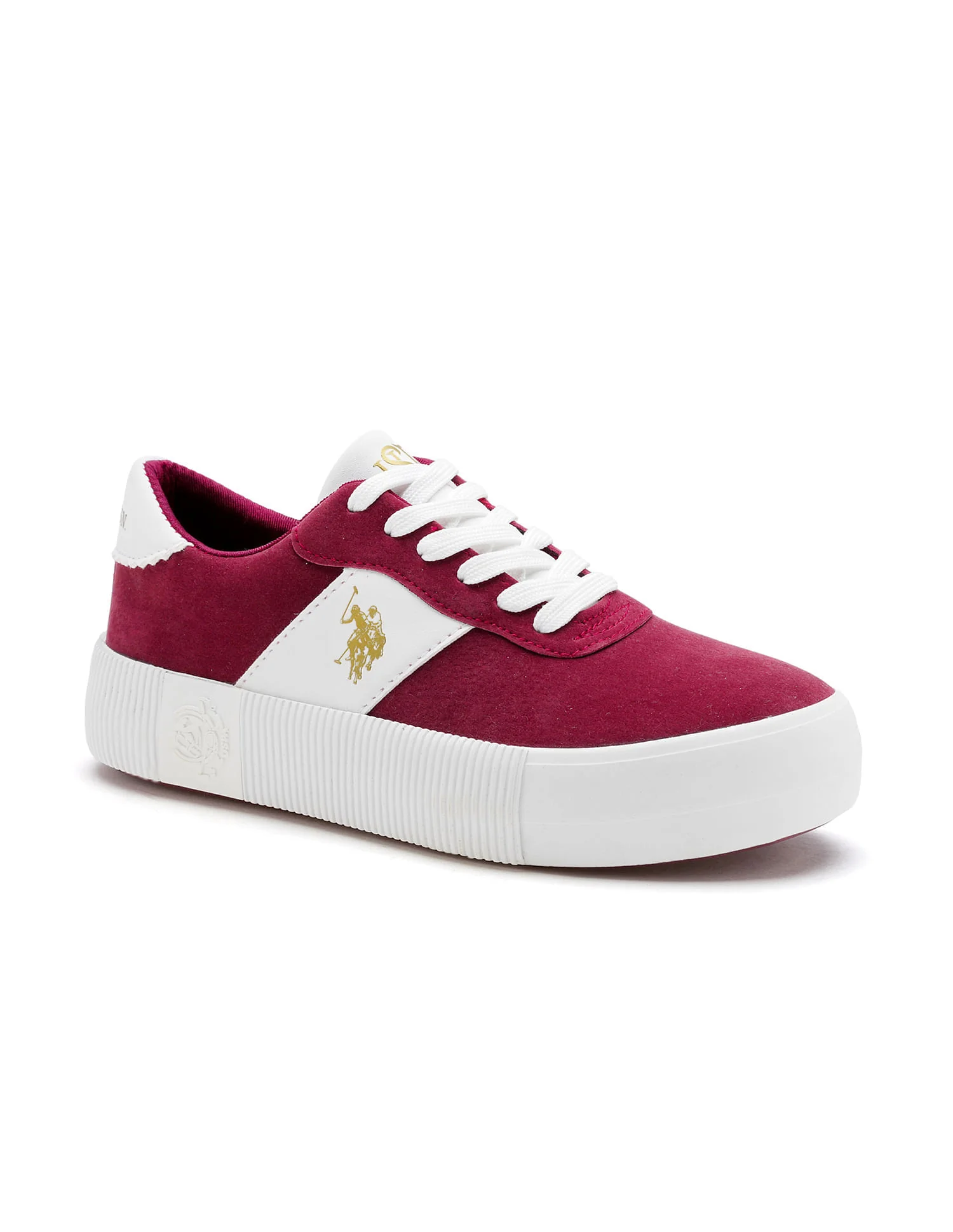 U.S. Polo Assn. Women Cordela 3.0 Colourblocked Comfort Insole Sneakers - Image 2
