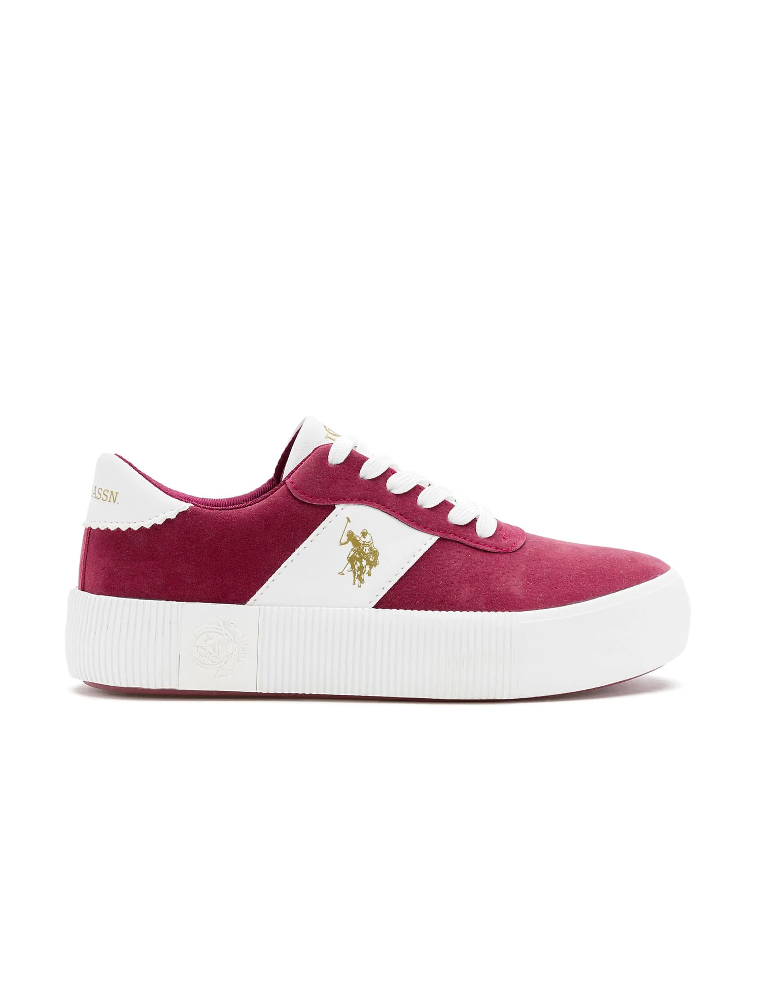 U.S. Polo Assn. Women Cordela 3.0 Colourblocked Comfort Insole Sneakers - Image 5