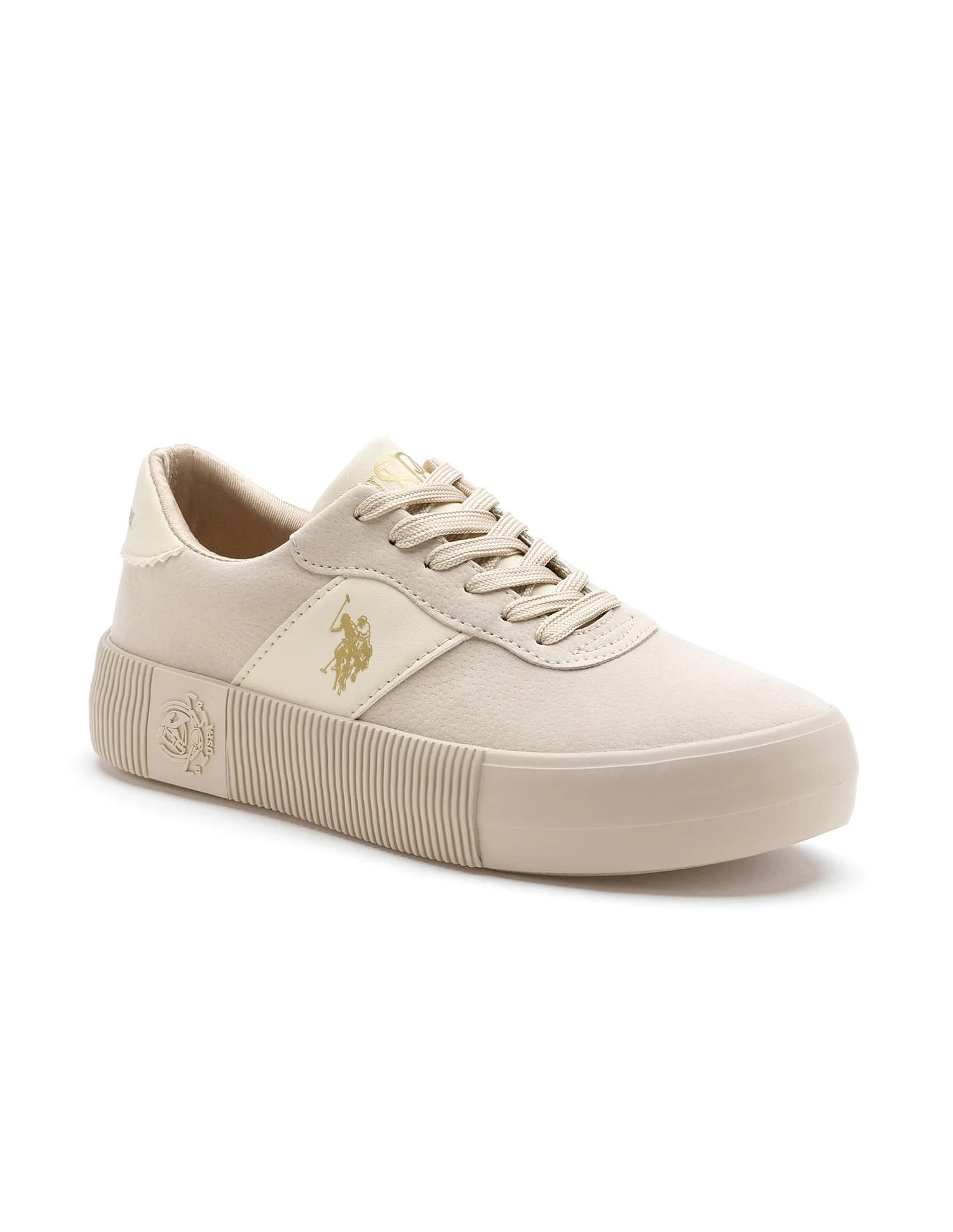 U.S. Polo Assn. Women Cordela 3.0 Round Toe Lace-Ups Sneakers - Image 2