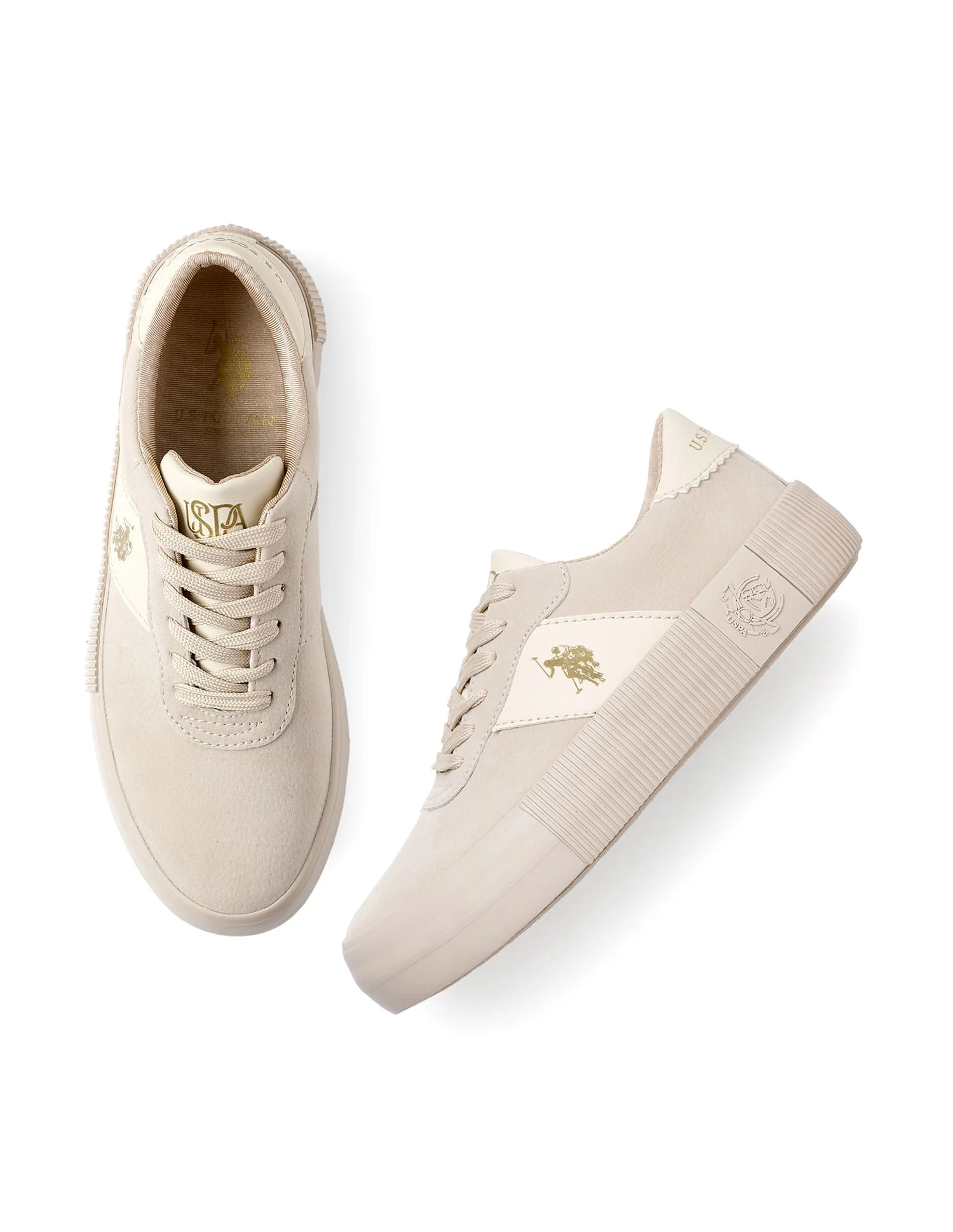 U.S. Polo Assn. Women Cordela 3.0 Round Toe Lace-Ups Sneakers - Image 3