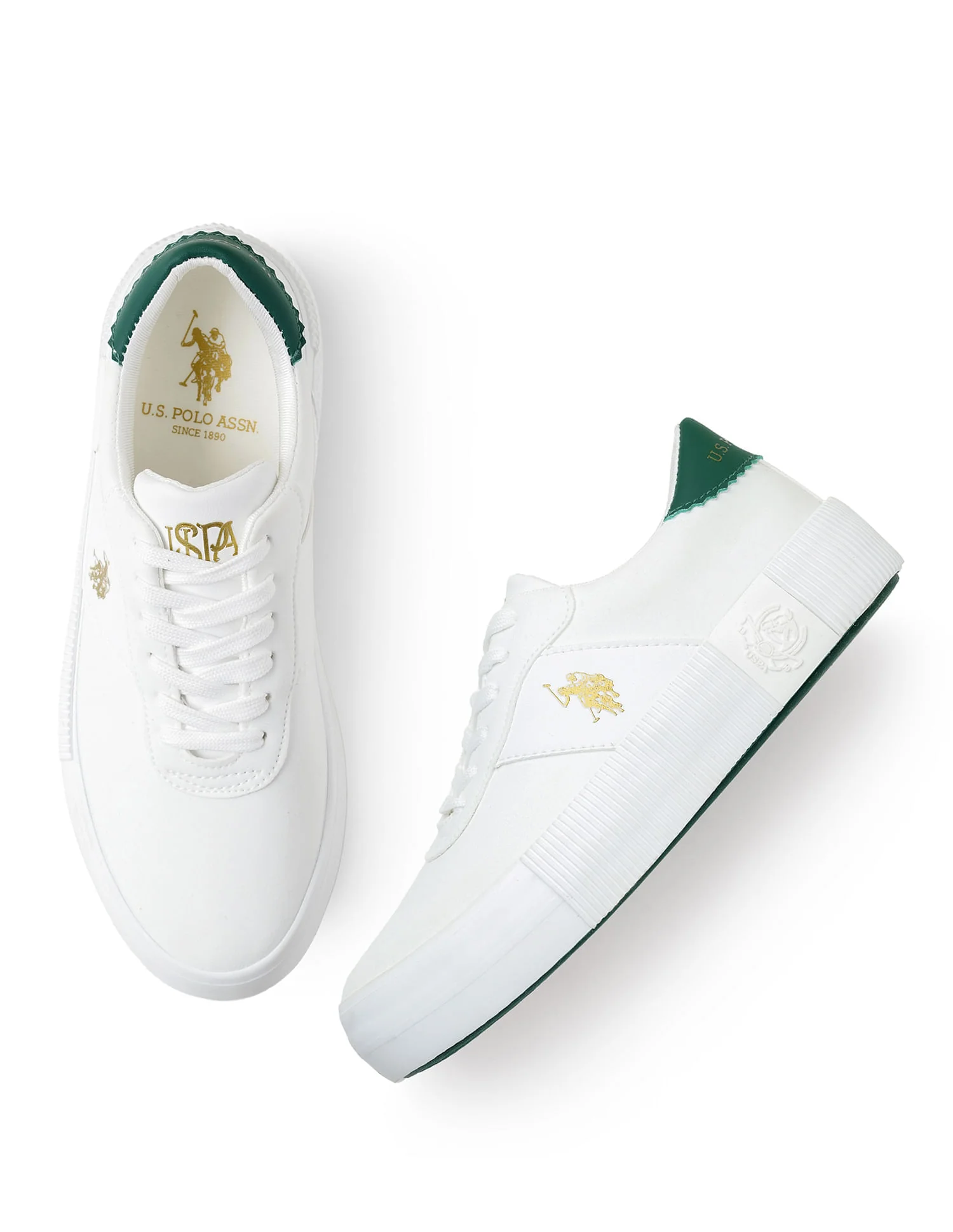 U.S. Polo Assn. Women Cordela 3.0 Round Toe Lace-Ups Sneakers - Image 3