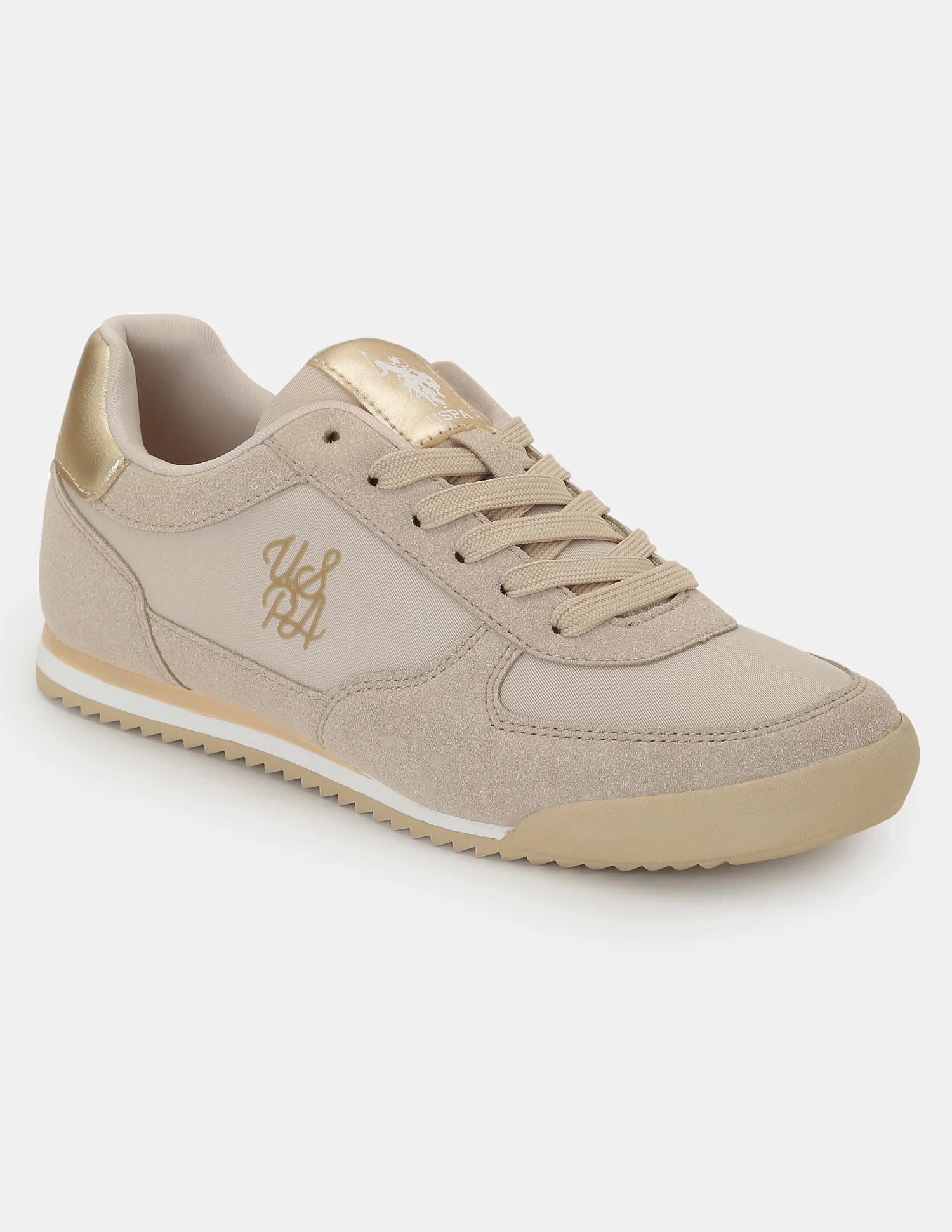U.S. Polo Assn. Women Eduarda Textured Lace Up Sneakers - Image 2