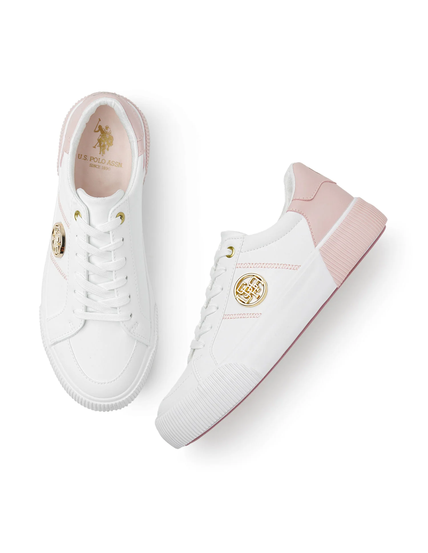 U.S. Polo Assn. Women Katy 3.0 Colourblock Sneakers with Textured Sole - Image 3