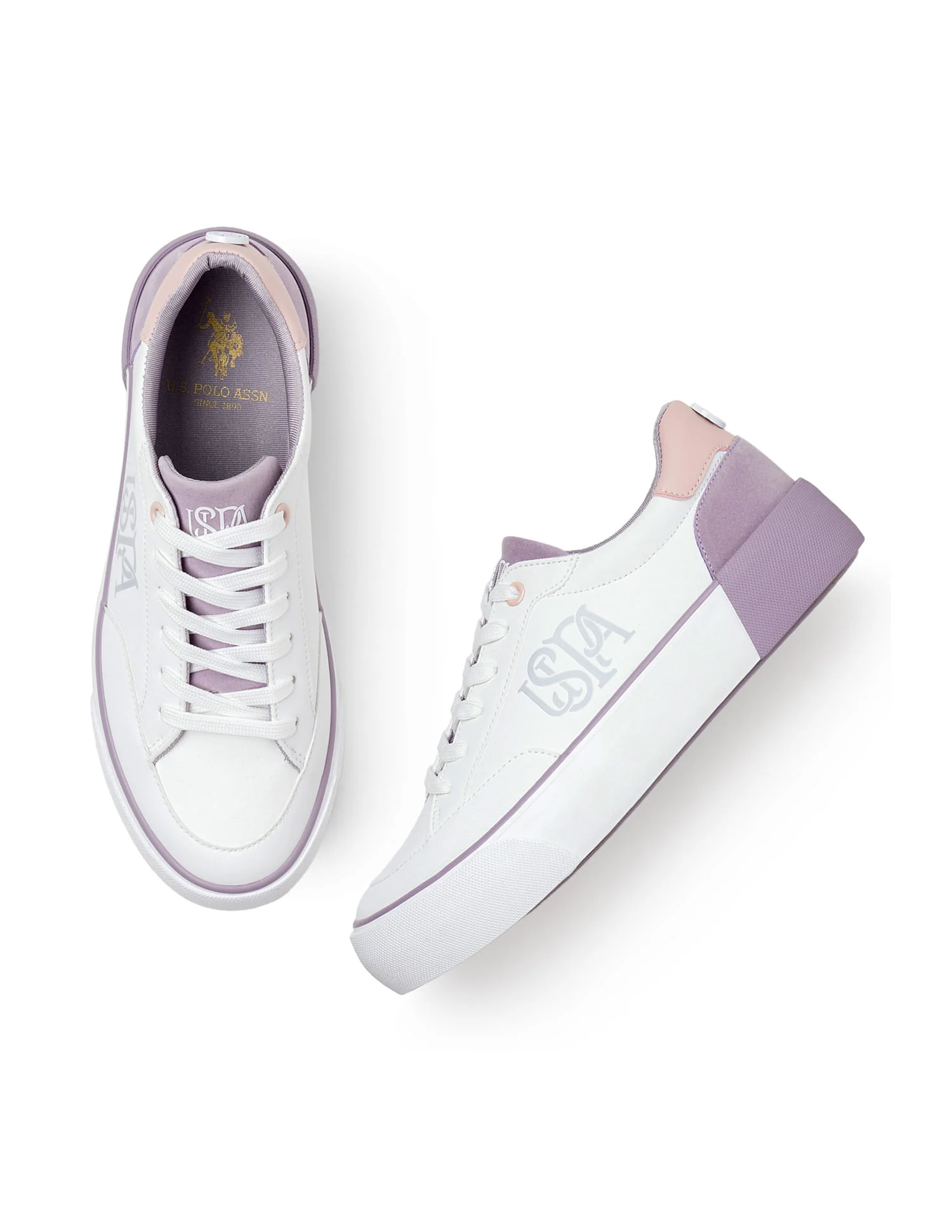 U.S. Polo Assn. Women Lydia 3.0 Colorblocked Lace Ups Sneakers - Image 3