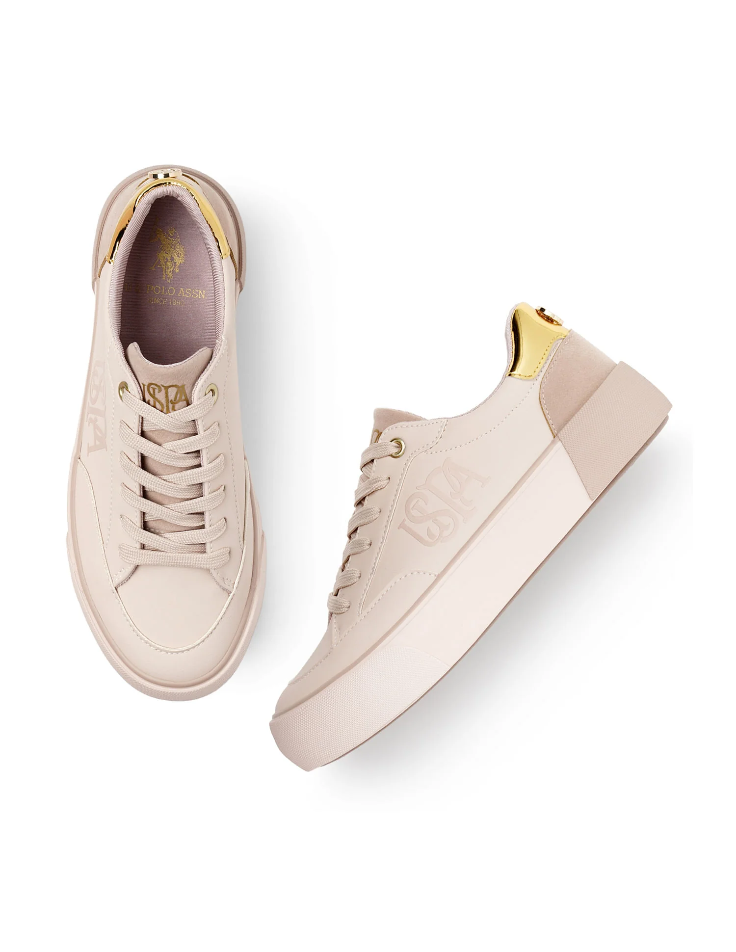 U.S. Polo Assn. Women Lydia 3.0 Round Toe Lace-Ups Sneakers - Image 3
