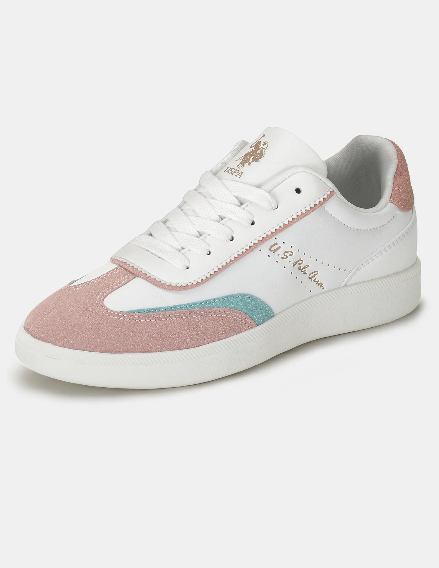 U.S. Polo Assn. Women Renata Colourblocked Lace-Ups Sneakers - Image 4