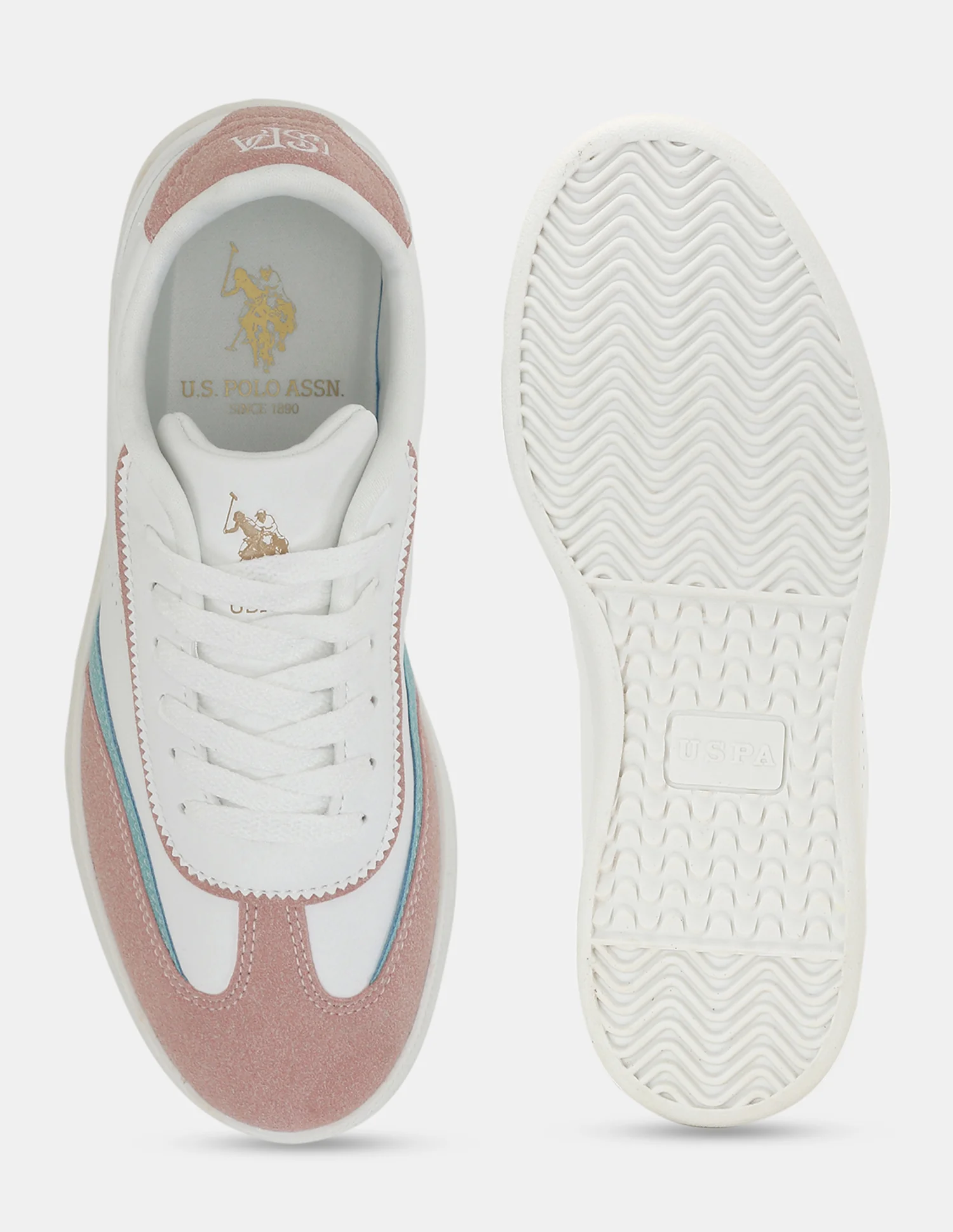 U.S. Polo Assn. Women Renata Colourblocked Lace-Ups Sneakers - Image 7