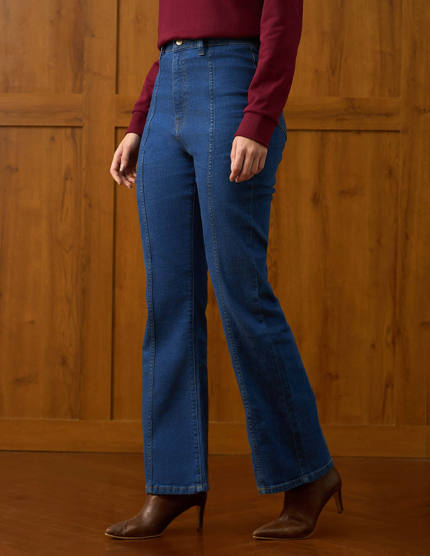 Ultra-high Rise Bootcut Jeans - Image 4