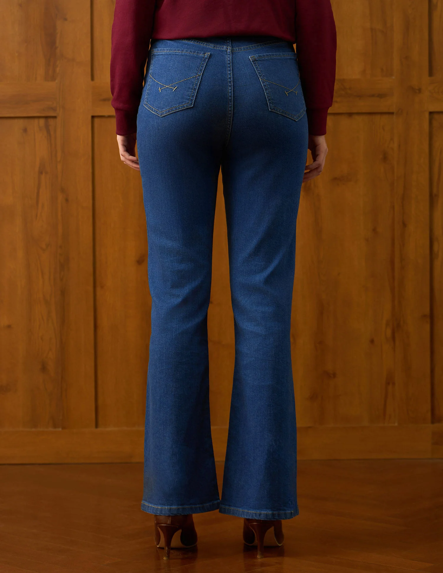 Ultra-high Rise Bootcut Jeans - Image 5
