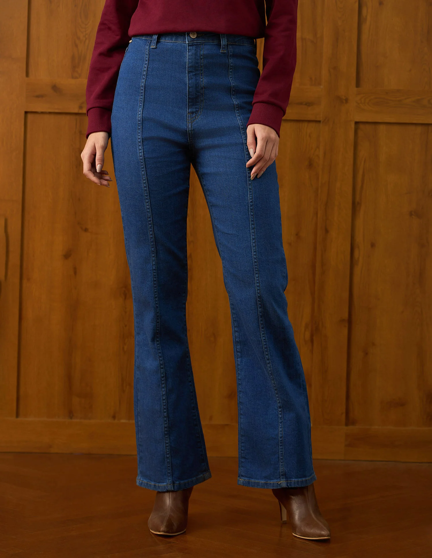 Ultra-high Rise Bootcut Jeans - Image 6